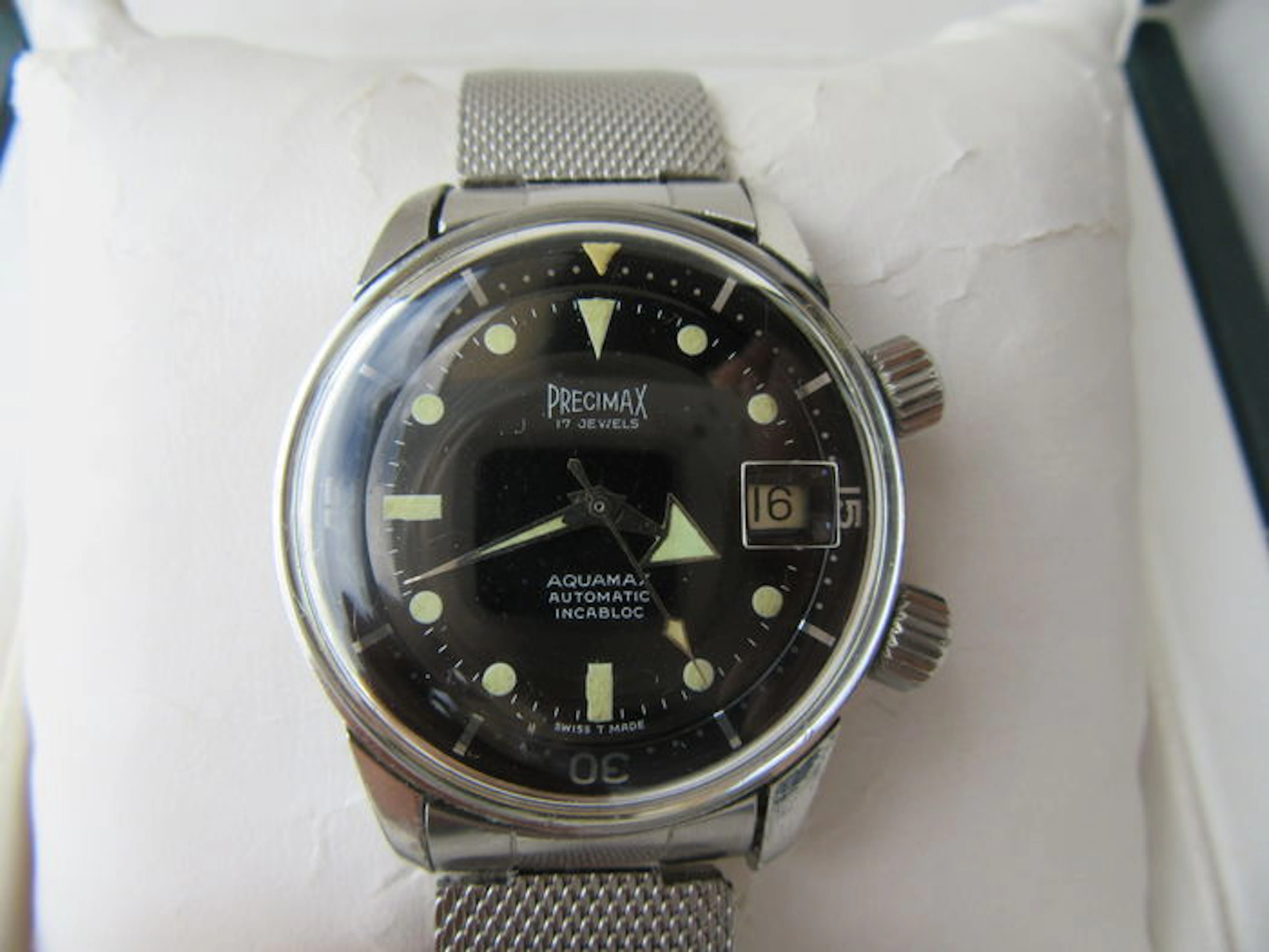 PRECIMAX Aquamax Super Compressor. Men’s wristwatch 1970s