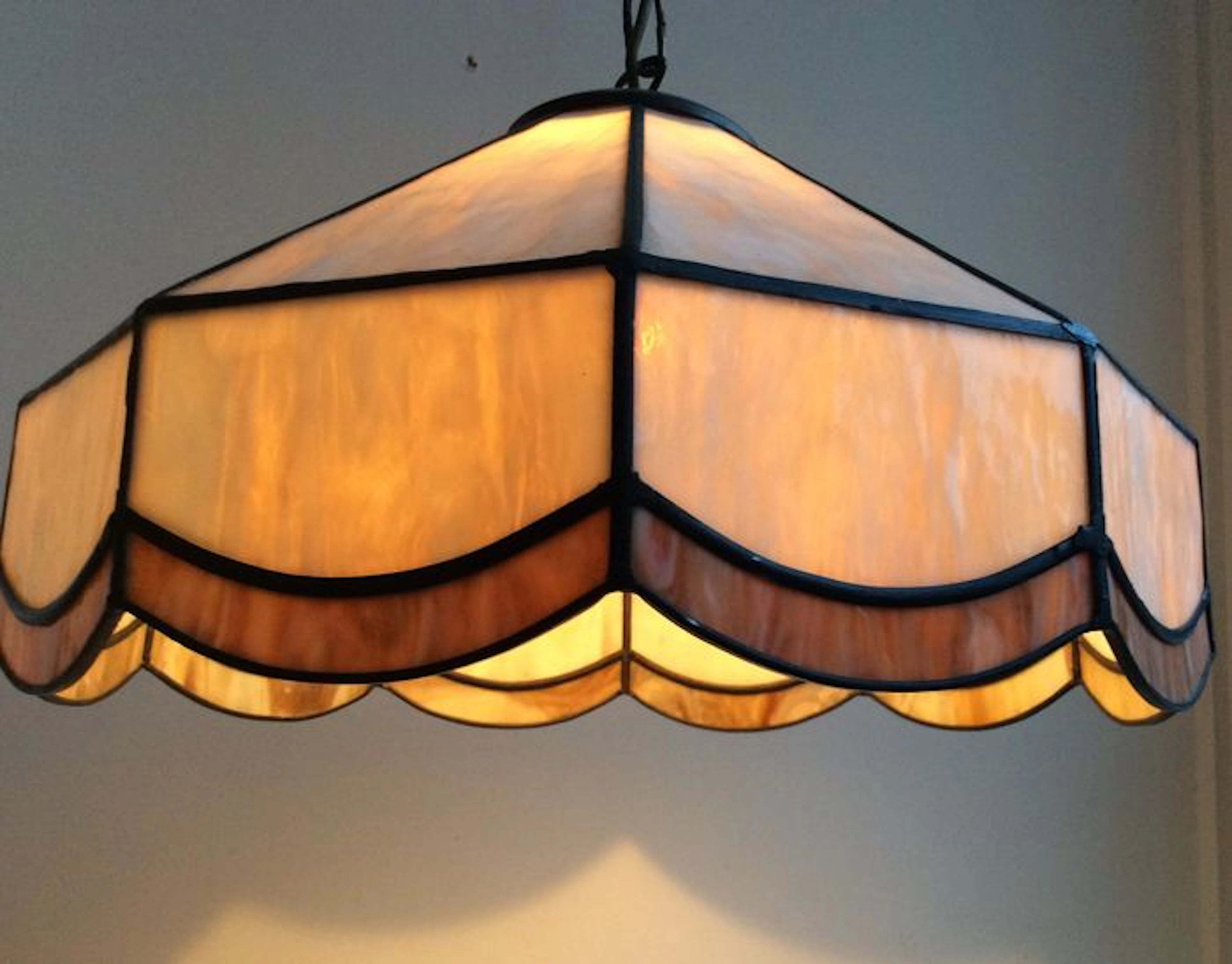 Stained glass ceiling lamp