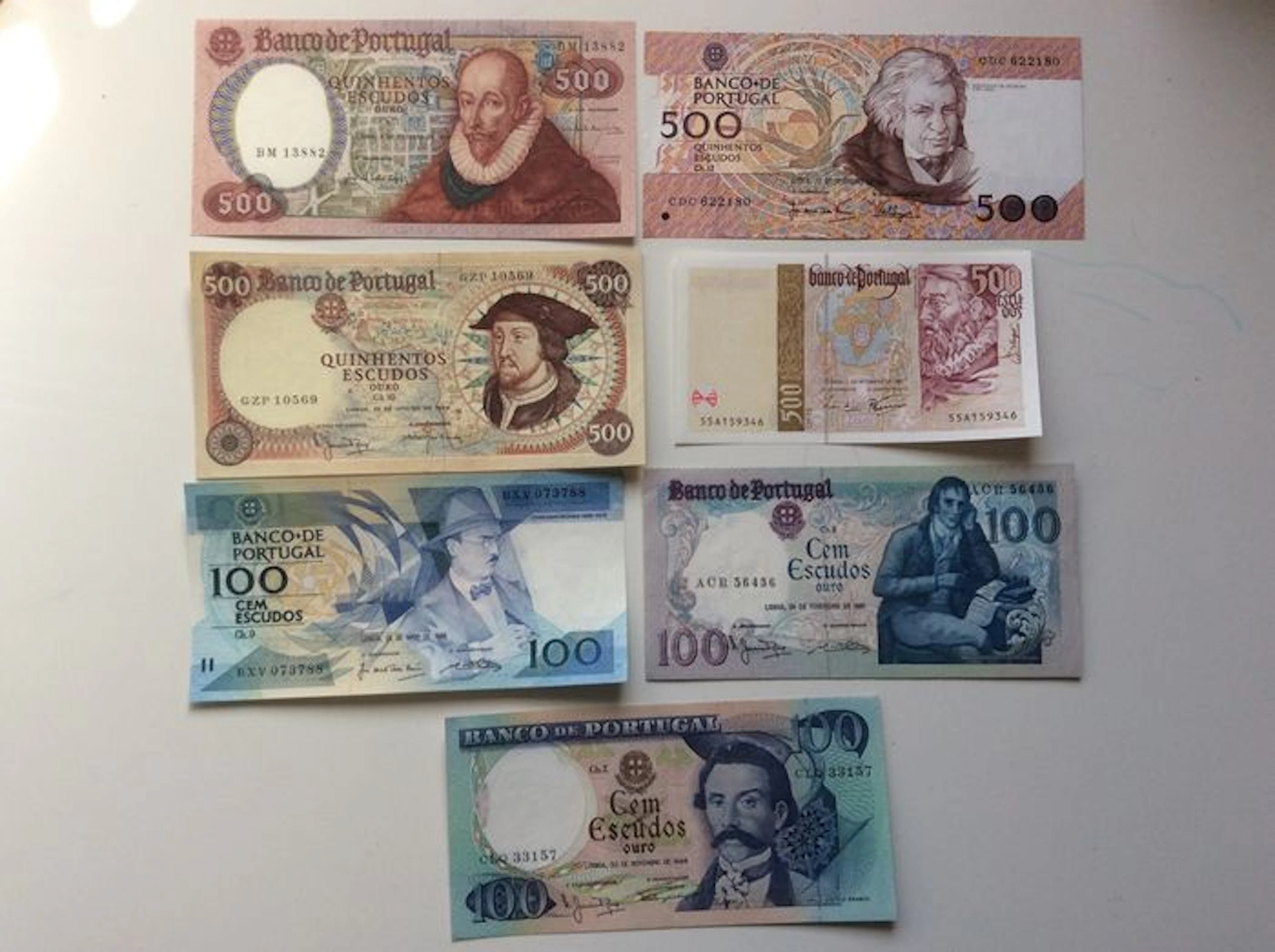 Portugal - Lot of banknotes from Portugal - Composed of 7 items
