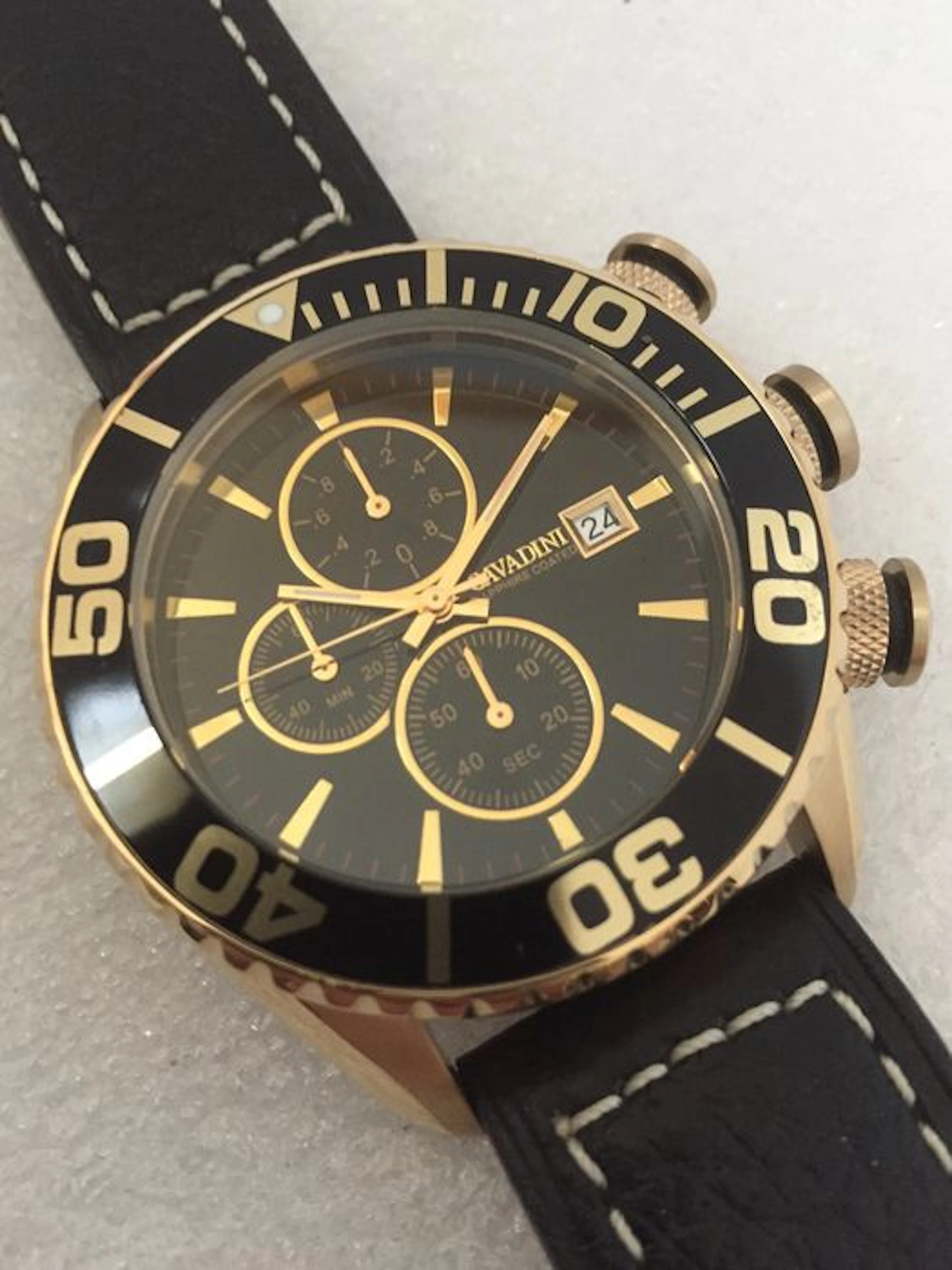 Cavadini "Seawolf-Chronograph" – men's wristwatch – 2015