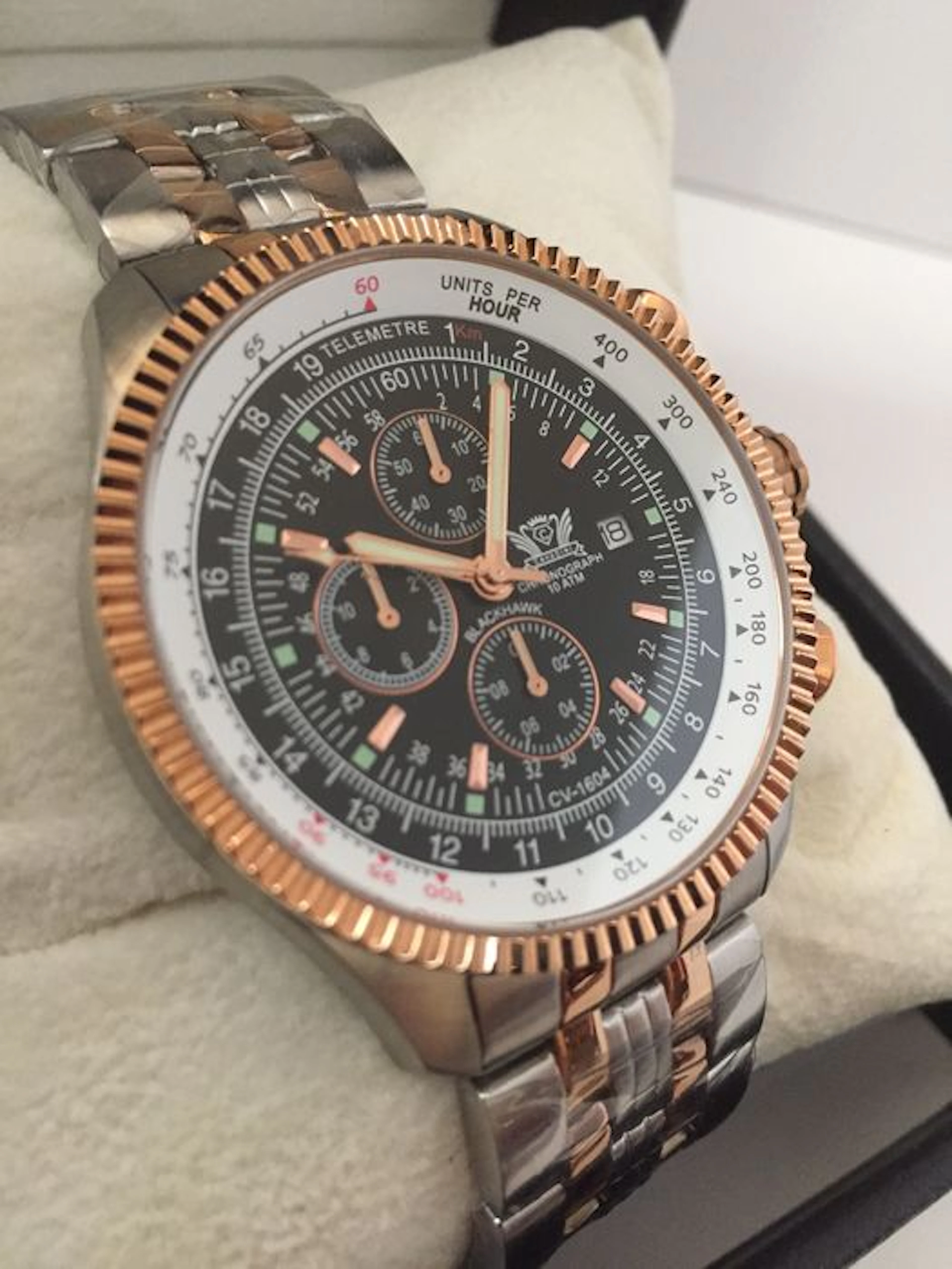 Cavadini "Black Hawk Aviator - Chronograph" – men's wristwatch – 2015