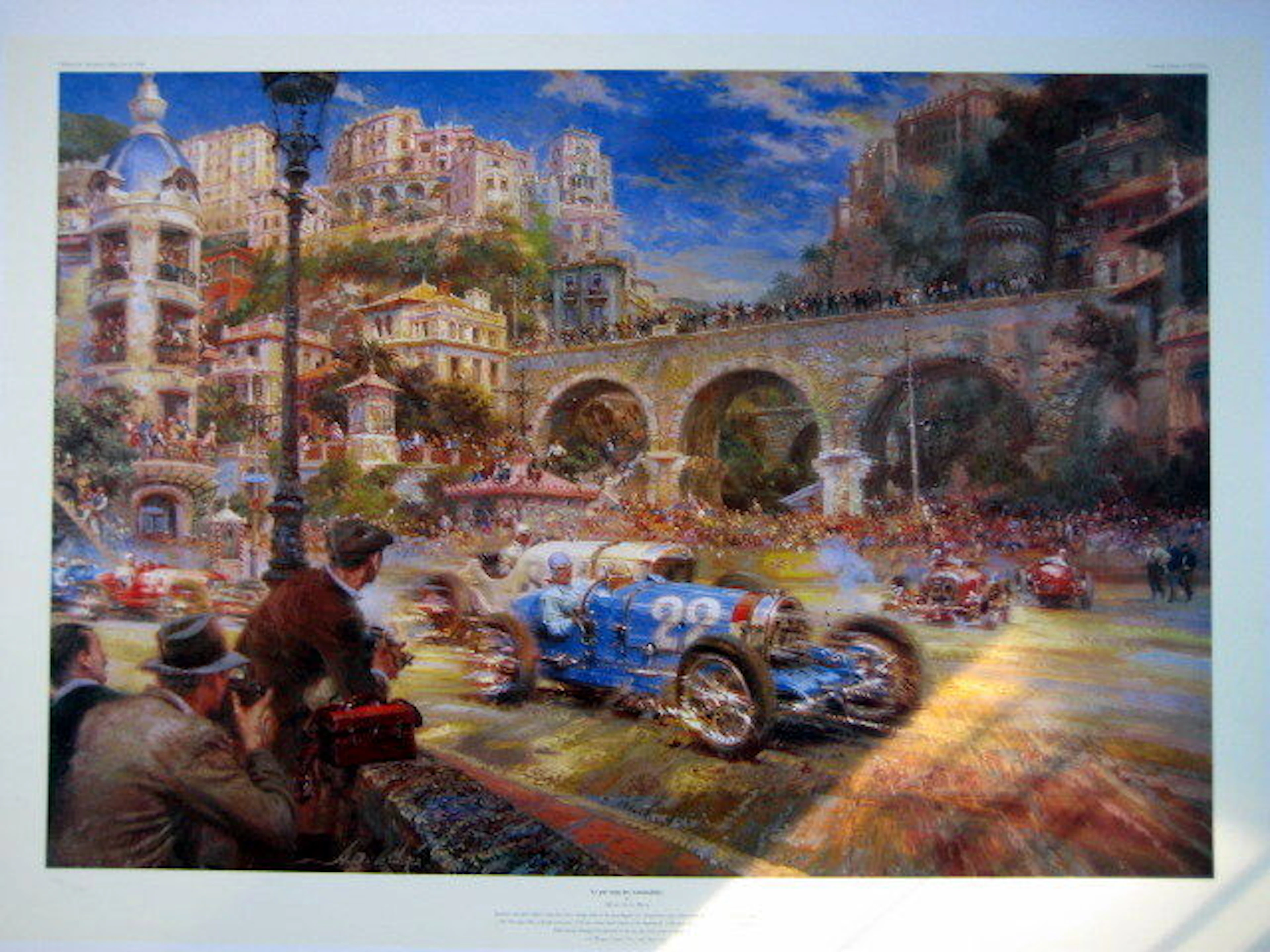 3rd Monaco Grand Prix 19-04-1931 - Artist : Afredo de La Maria "Le pur sang des Automobiles"