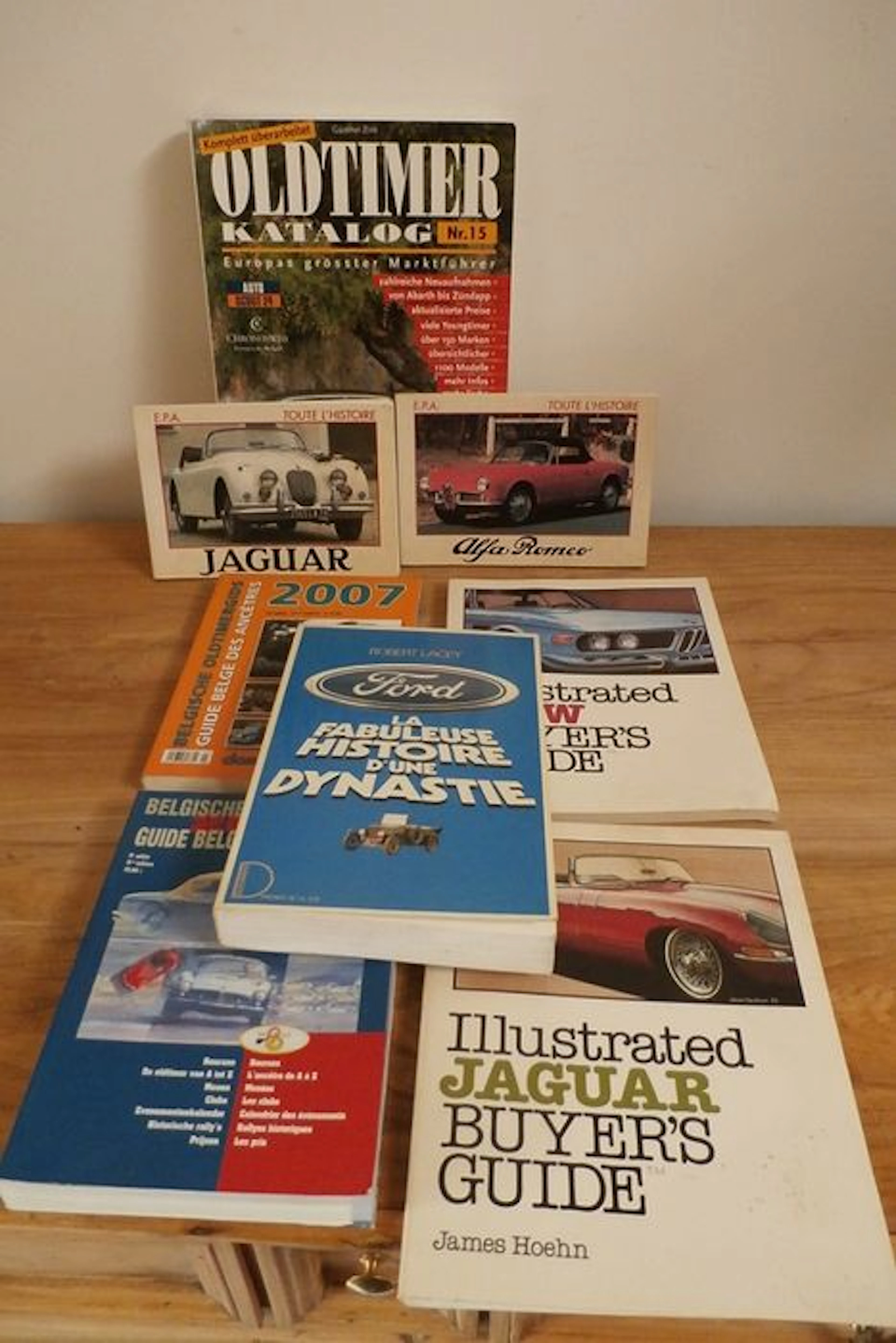 lot of 8 classic car books 1980-2007