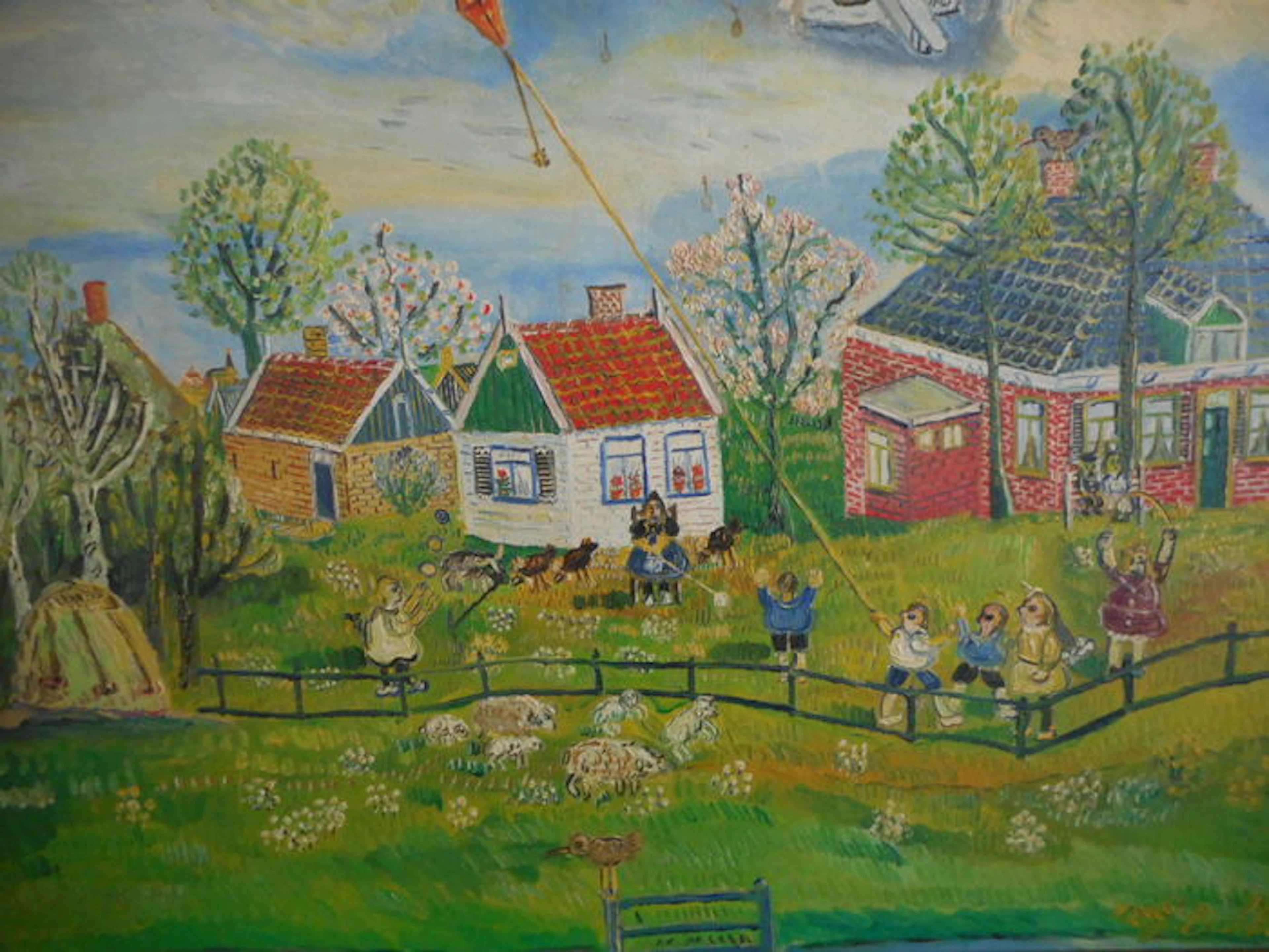 Willem G. Bakkum (1919 - 1979) - The school of Eenigenburg (naive)