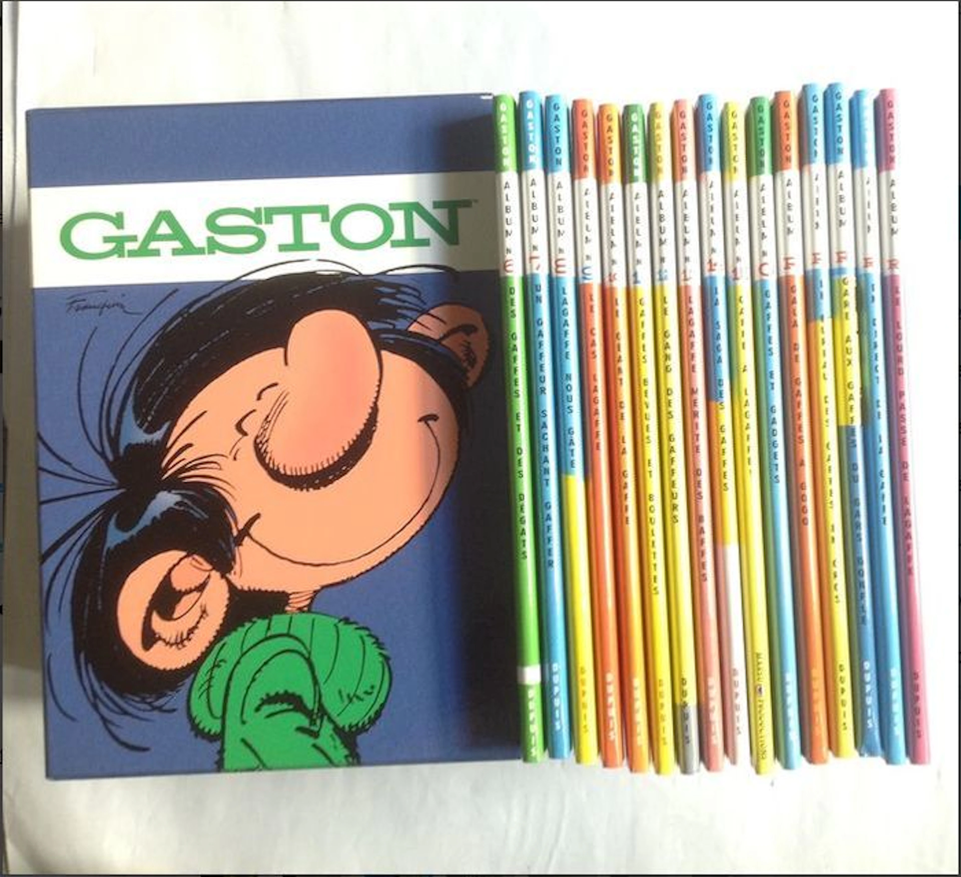 Gaston Lagaffe vol.0 to vol.15 fac-similé + silhouette - 16x hc + box - limited print run (2005)