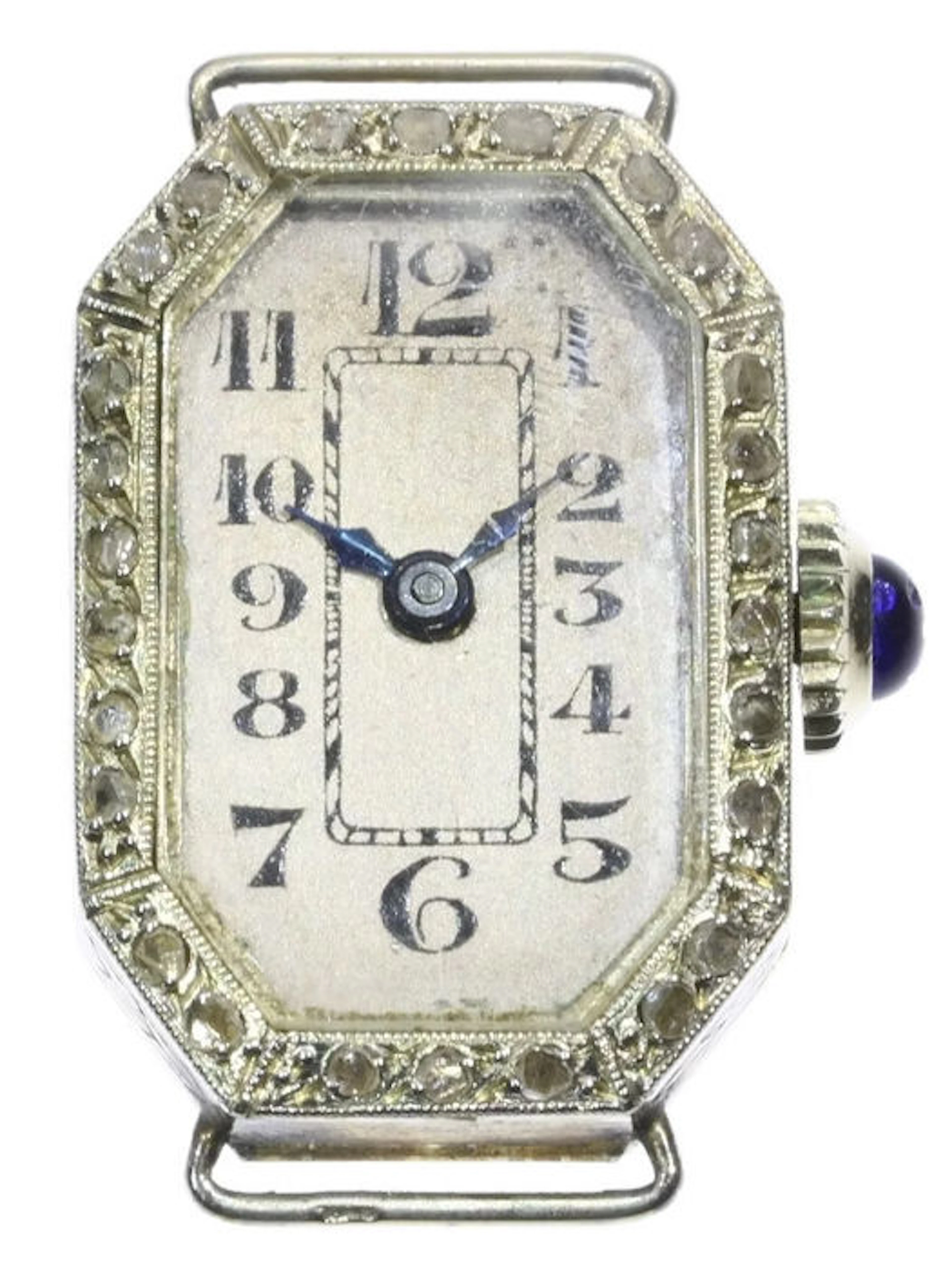 Art Deco ladies' wristwatch with 26 senailles - 1920
