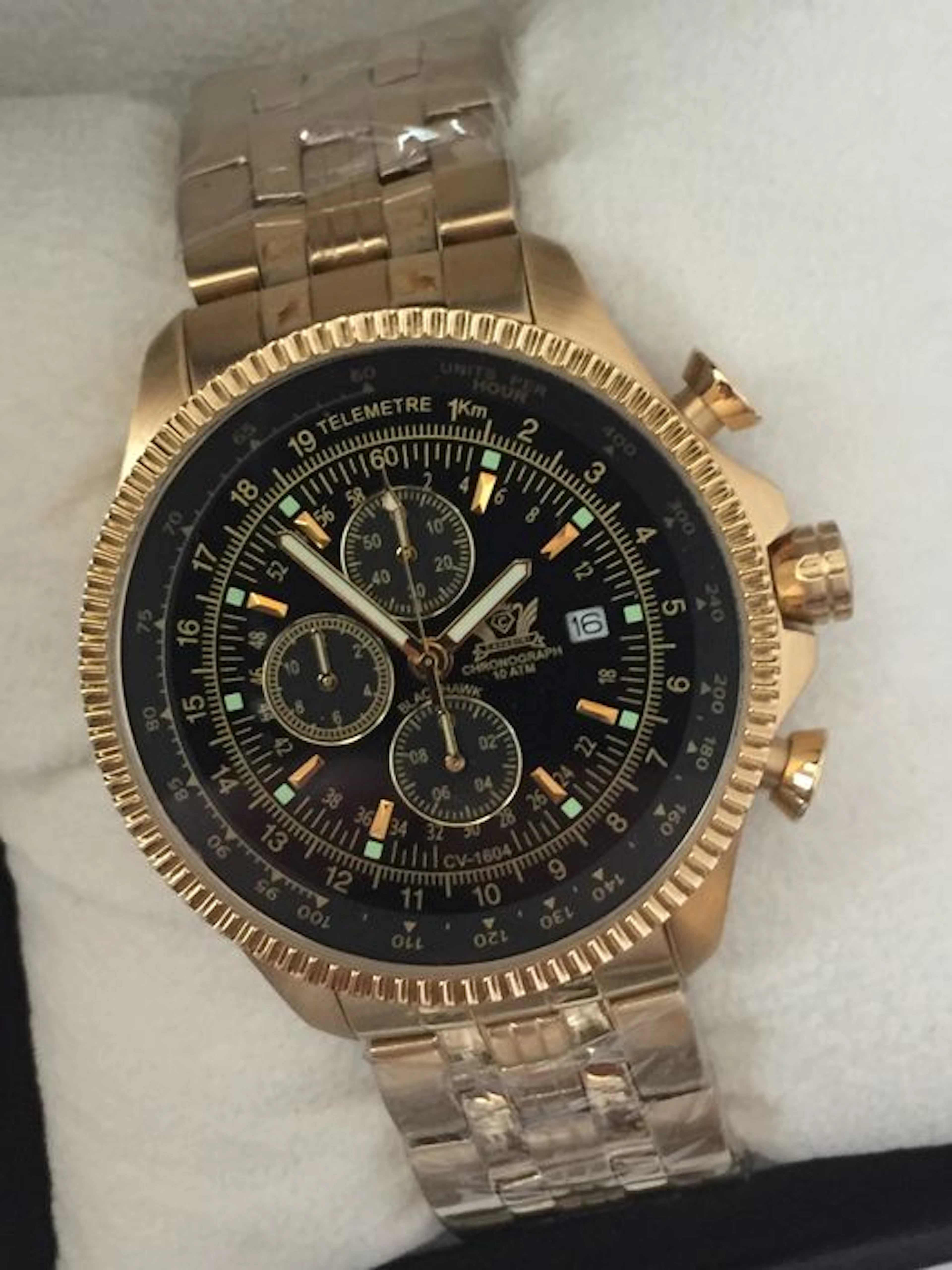 Cavadini "Black Hawk Aviator - Chronograph" – men's wristwatch – 2016