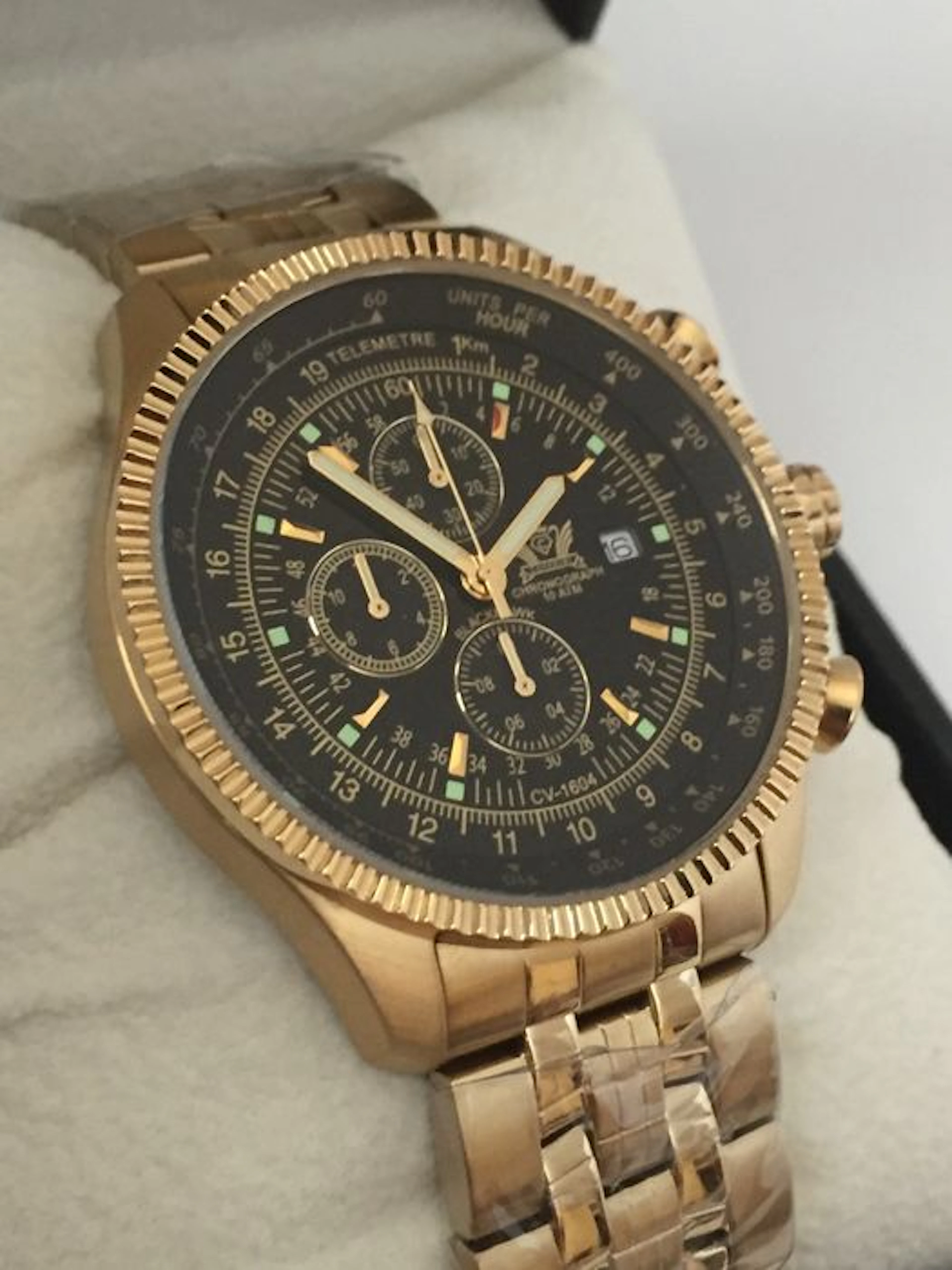 Cavadini "Black Hawk Aviator -Chronograph" – men's wristwatch – 2016