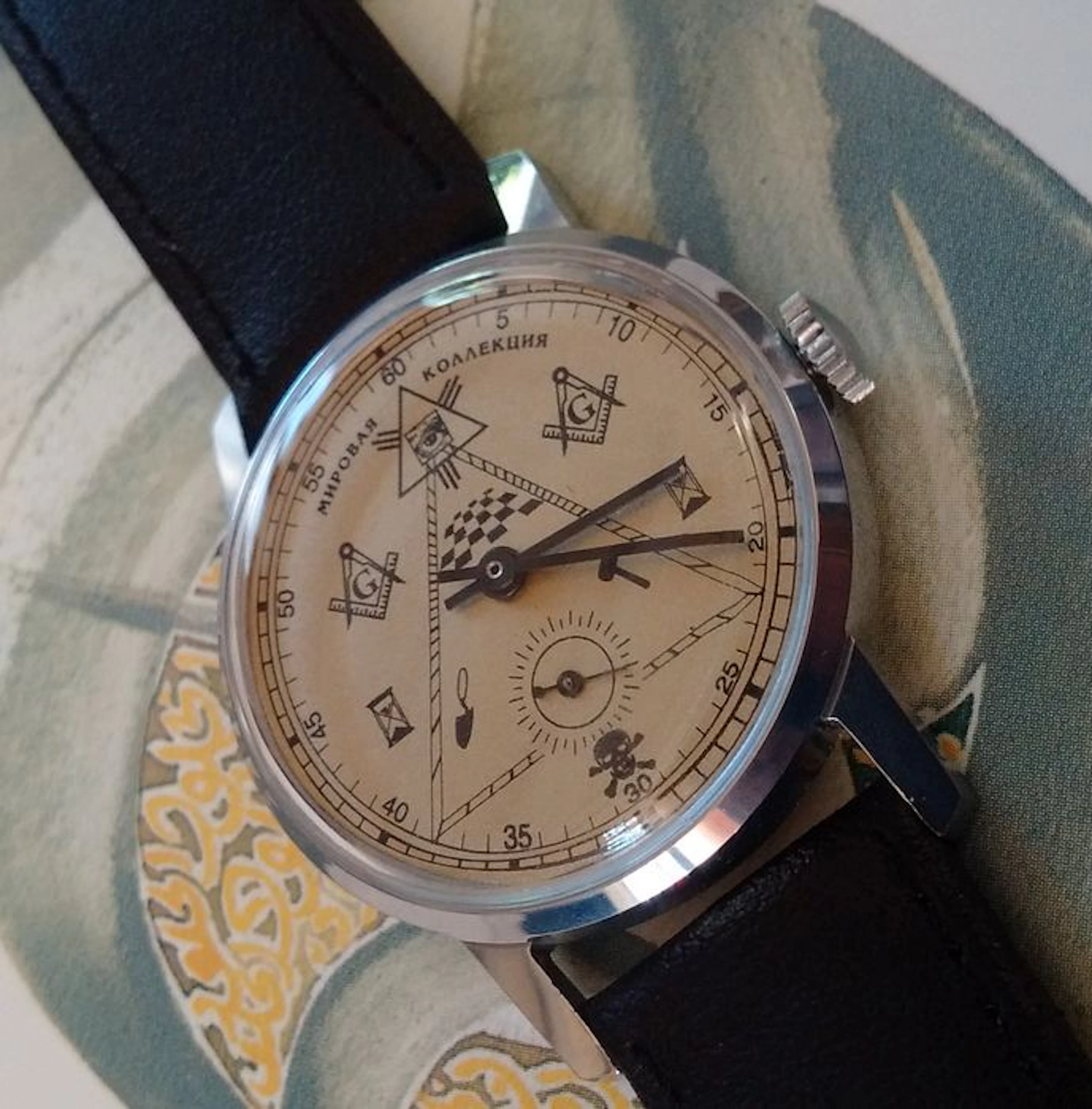 Masonic Pobeda - men's watch - 80