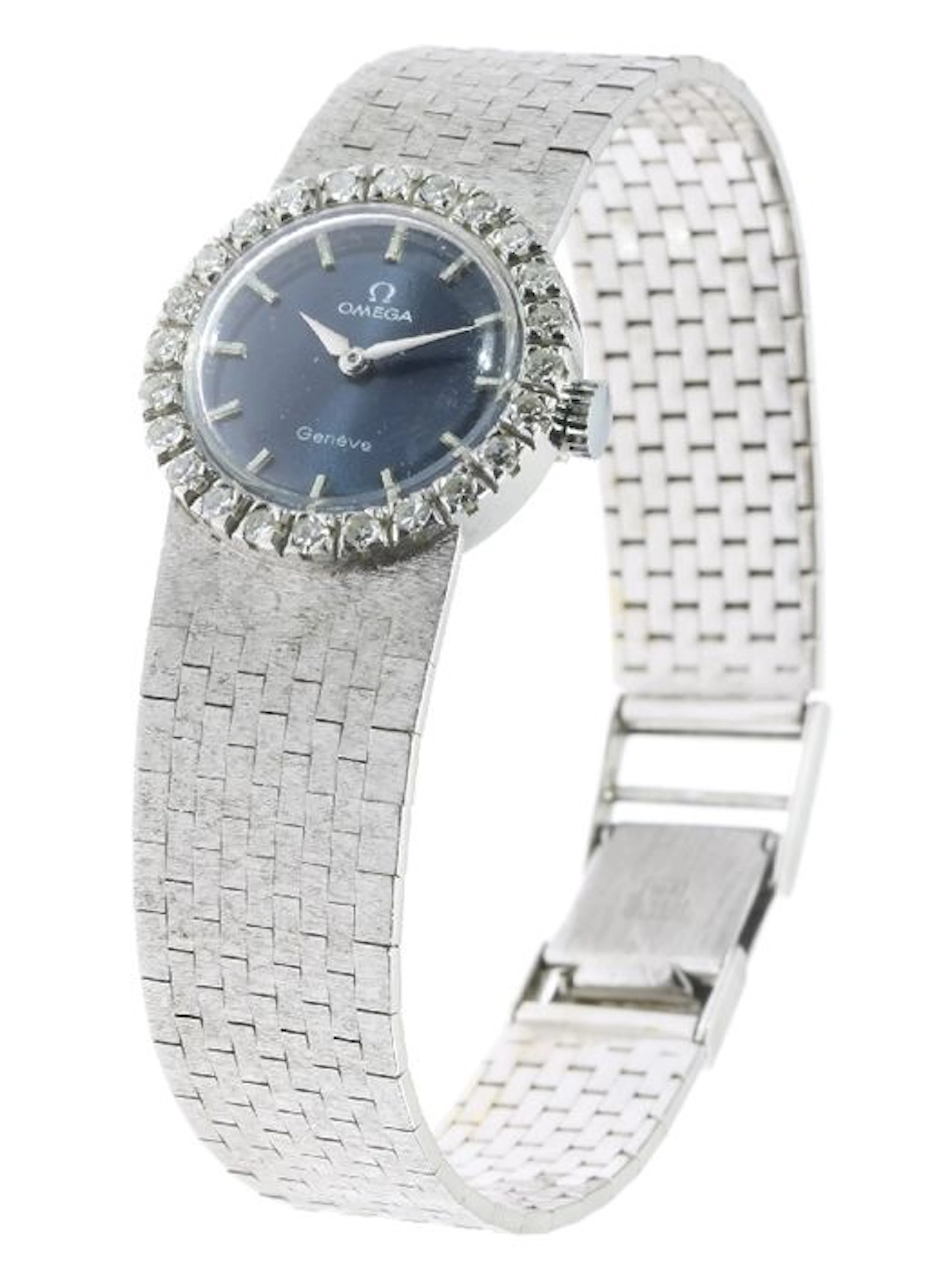 Omega ladies' wristwatch set with 24 diamonds