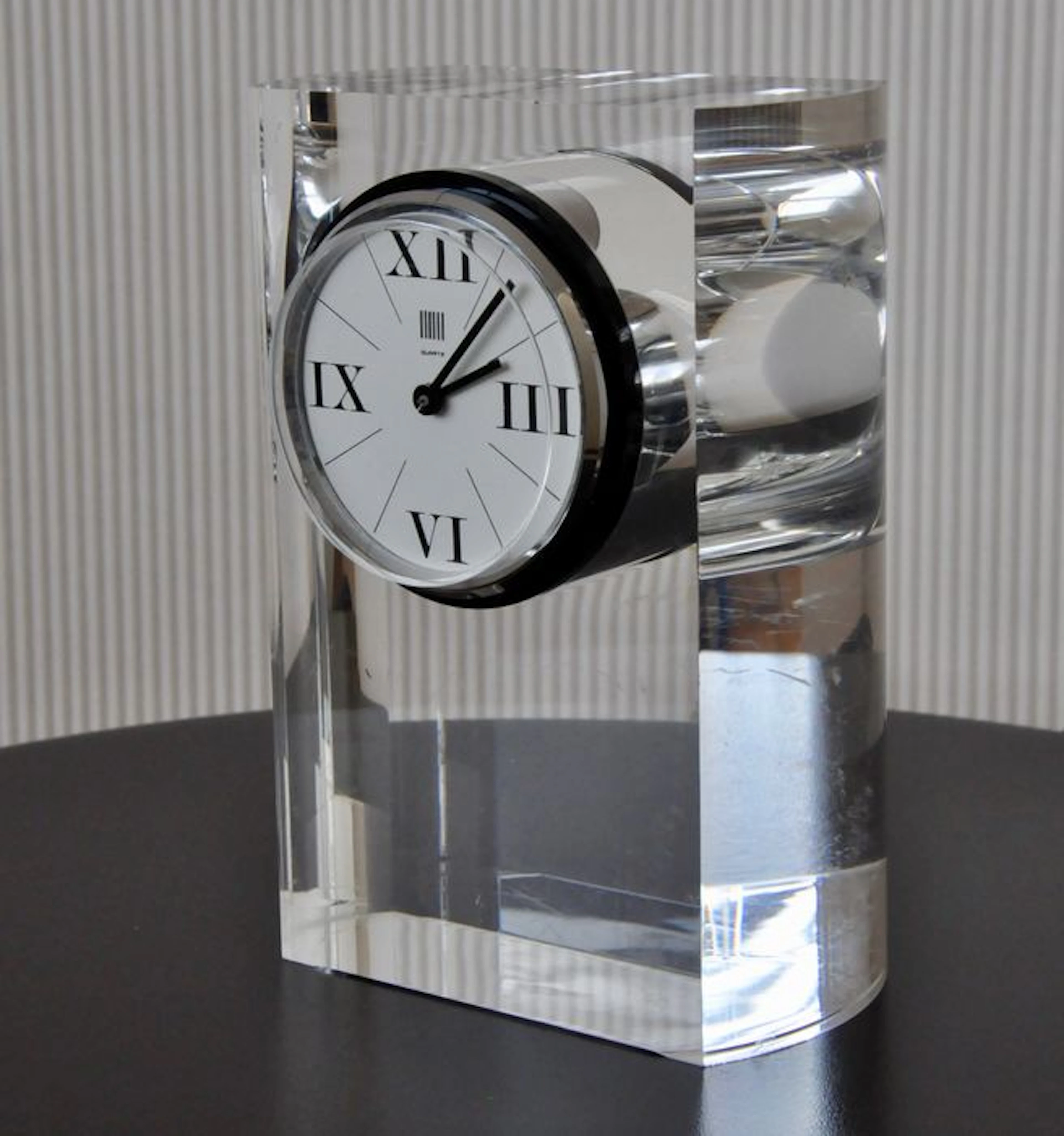 Felice Antonio Botta - Perspex table clock