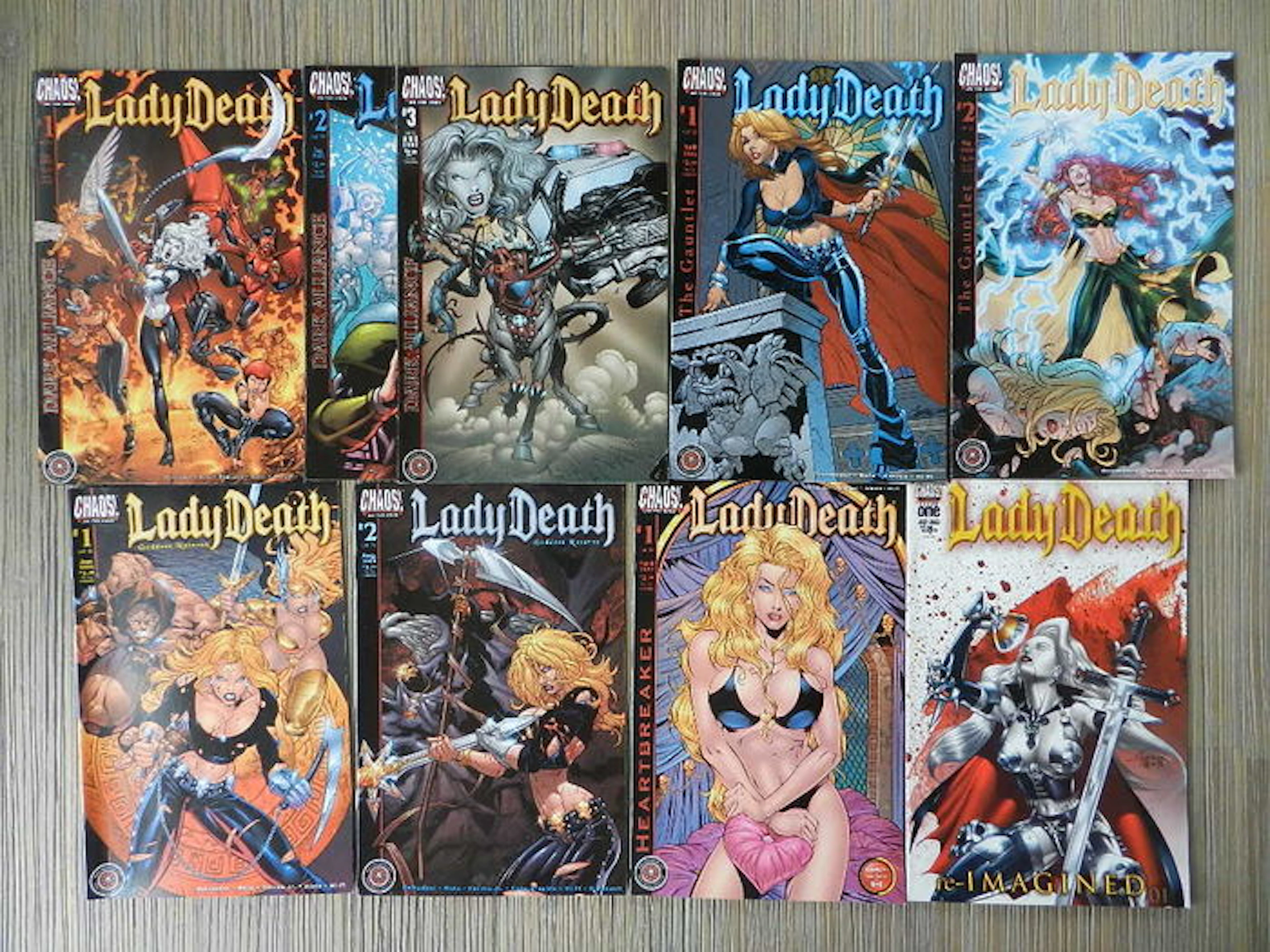 Chaos Horror Comics with Lady Death, Evil Ernie, Purgatori and more - 60 x sc (1995/2007)