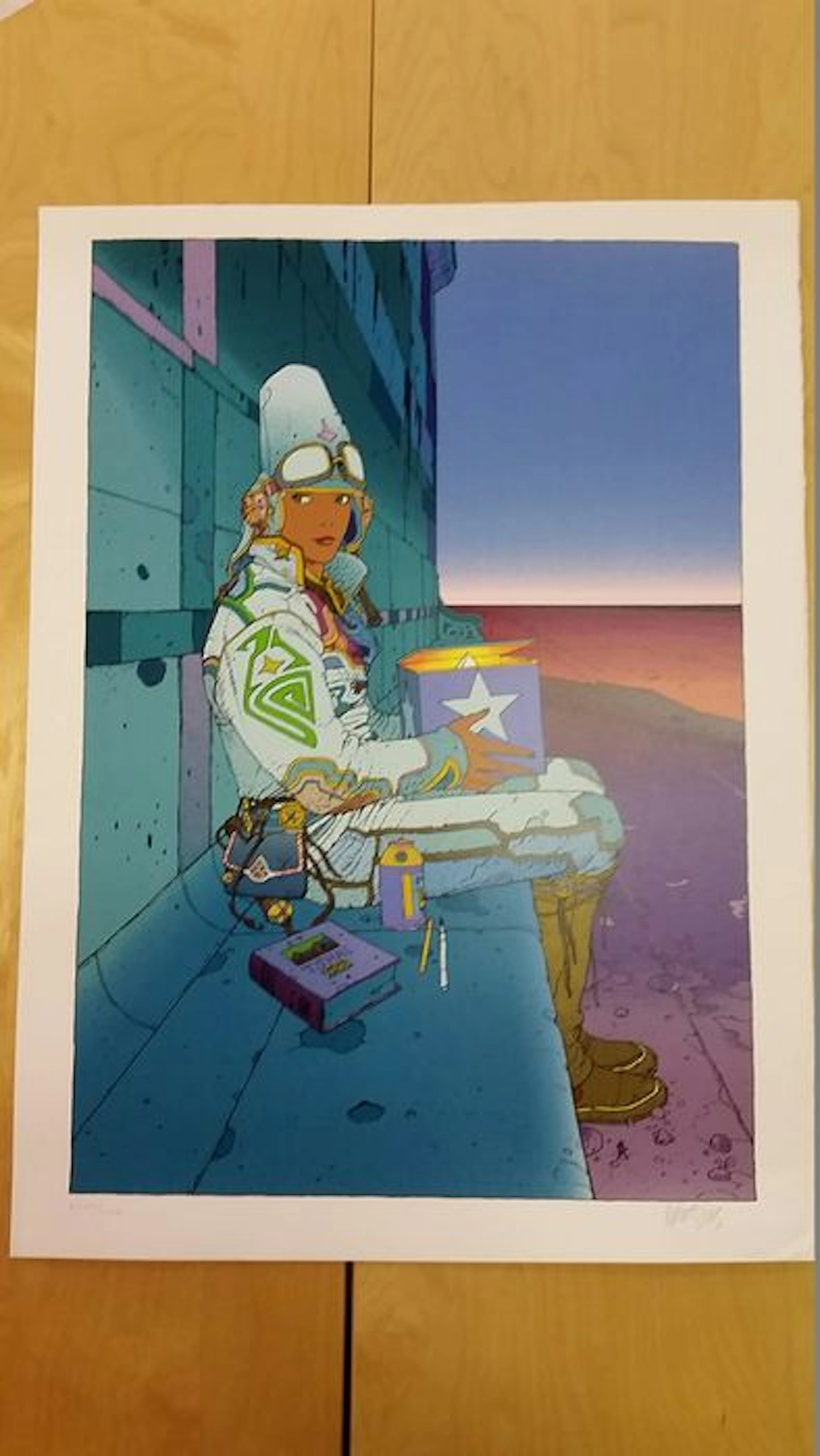 Moebius - Screen print - Starwatcher 2