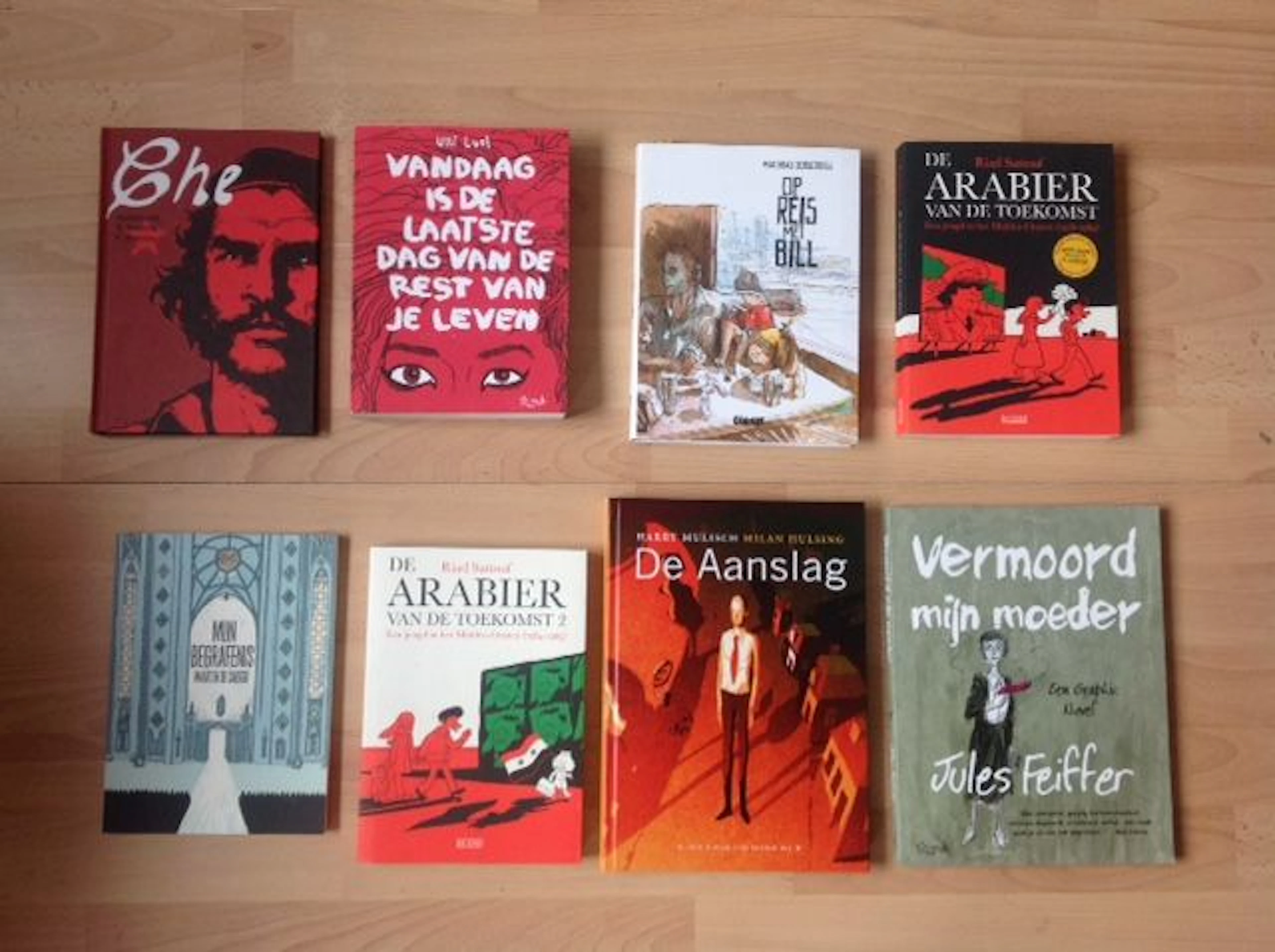 8 diverse Graphic Novel's - o.a - De aanslag - Op reis met Bill - Vermoord mijn moeder - Che - en meer - sc - hc - 1e druk (2010/2015)