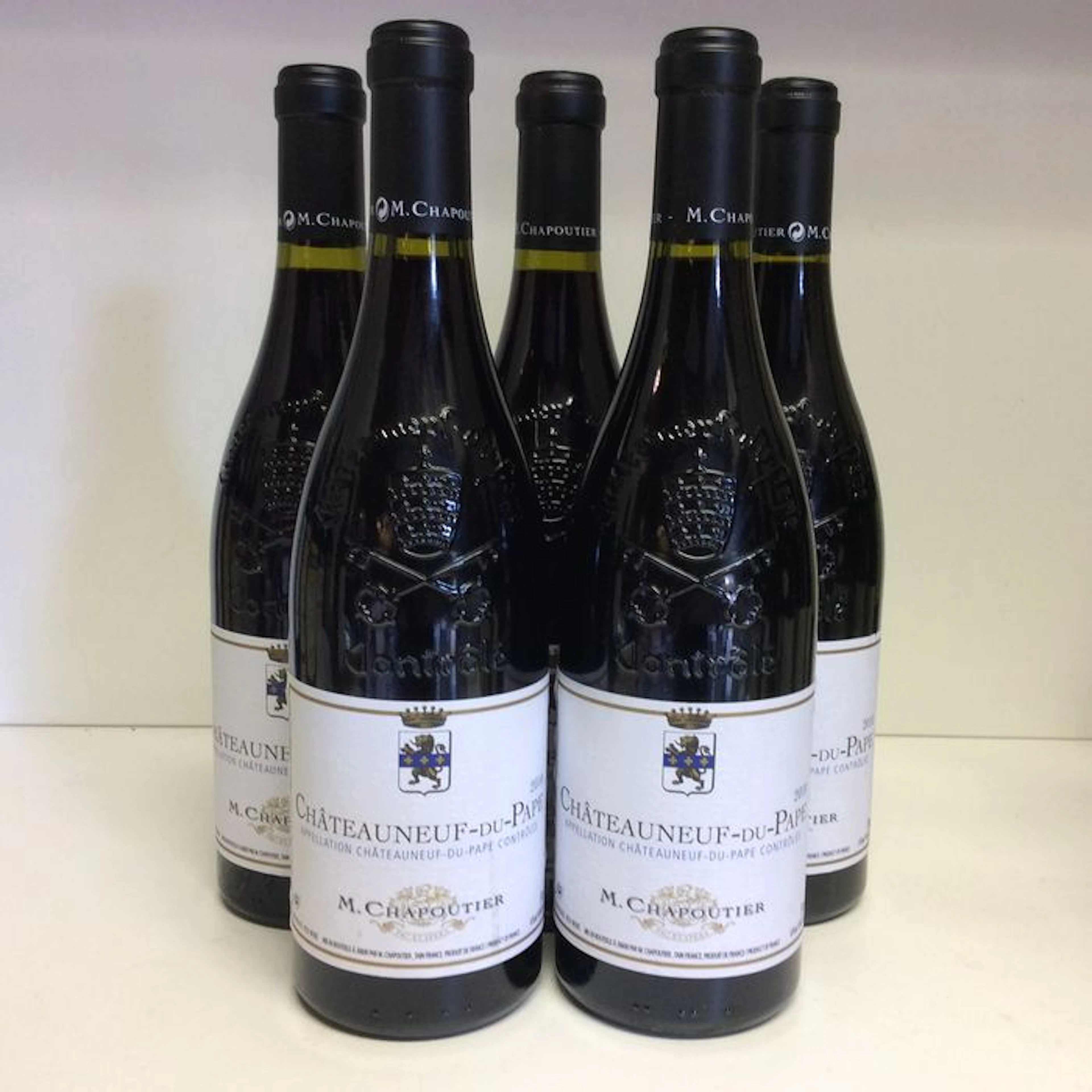 2010 M. Chapoutier Chateauneuf-du-Pape, Rhone, France, 5 bottles 0.75 l