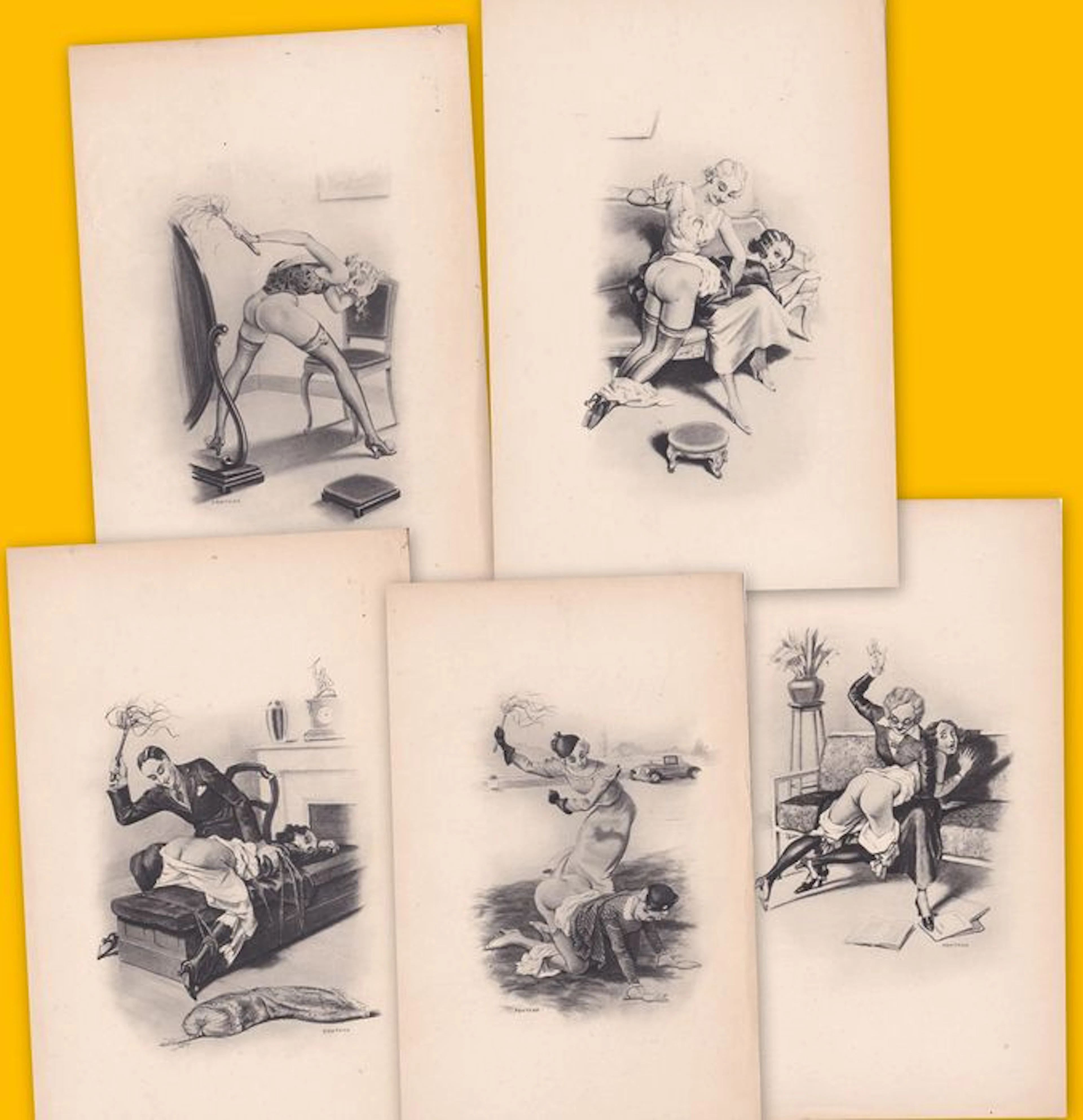 Arte Grafica; 5 stampine francesi - Anni '20