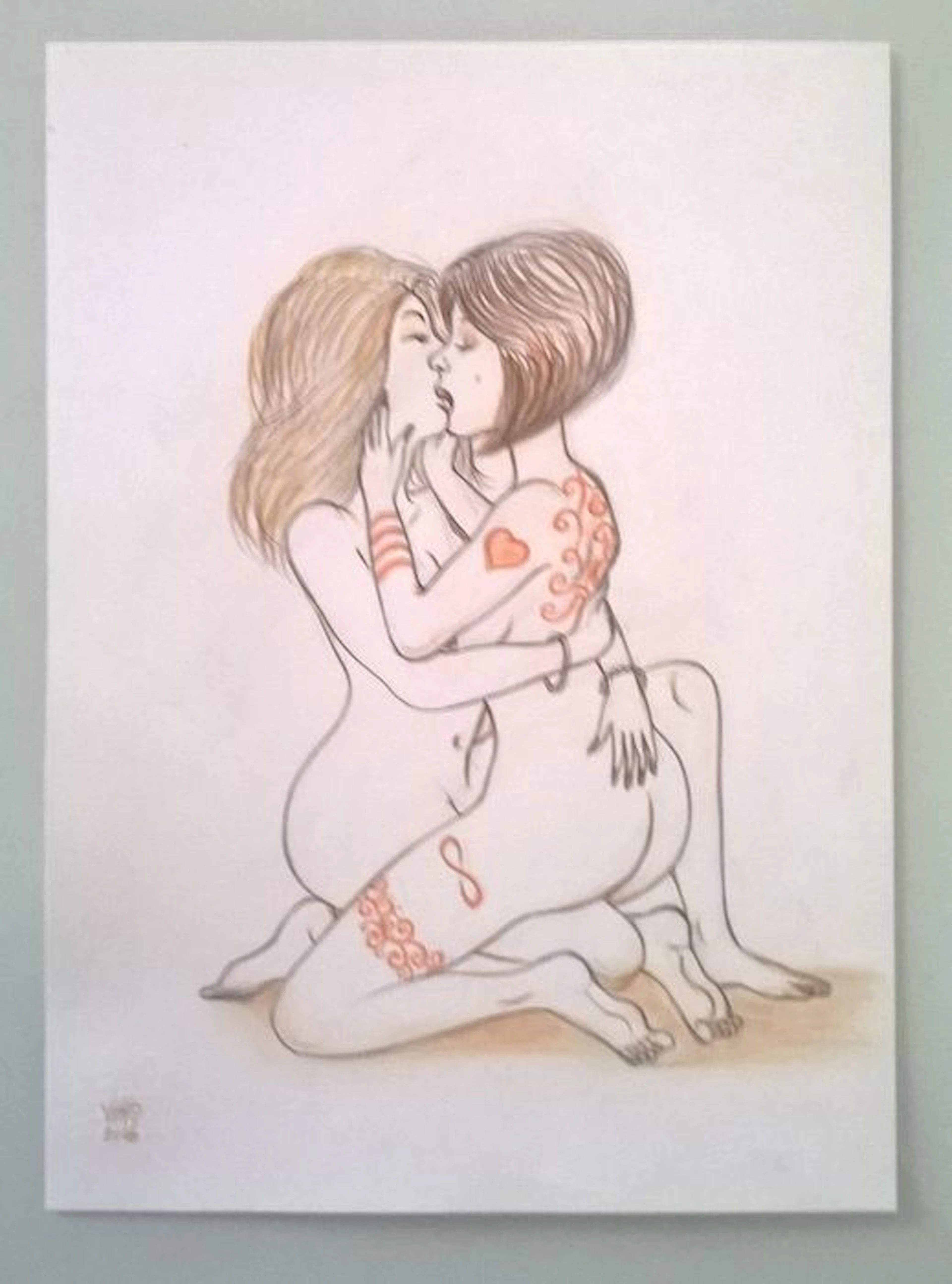 Opera originale; Vitto - Il bacio - 2016