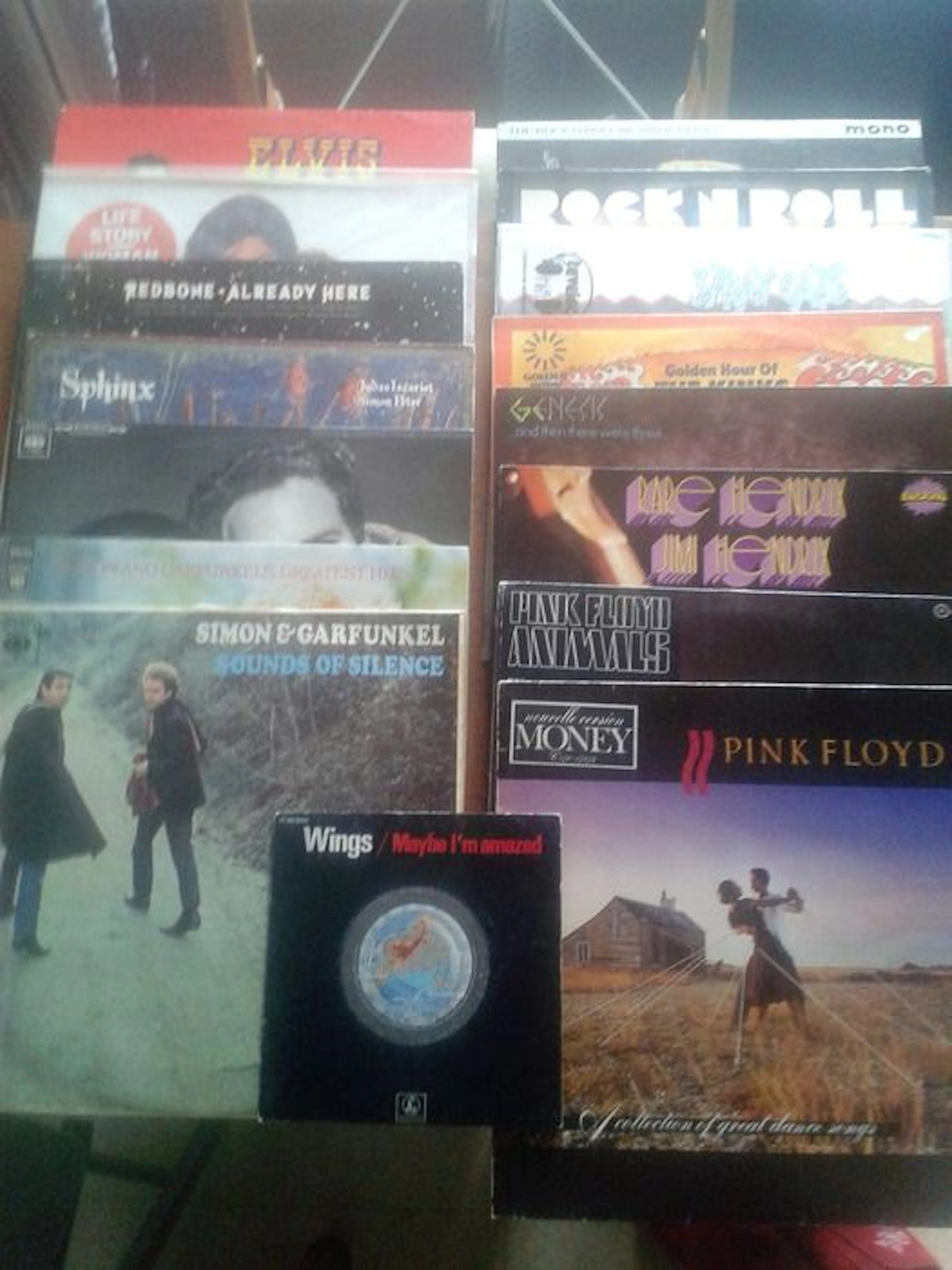 Pop Rock of the years 70'-80' : A lot of 15 vinyl LP records + 1 SP vinyl record :