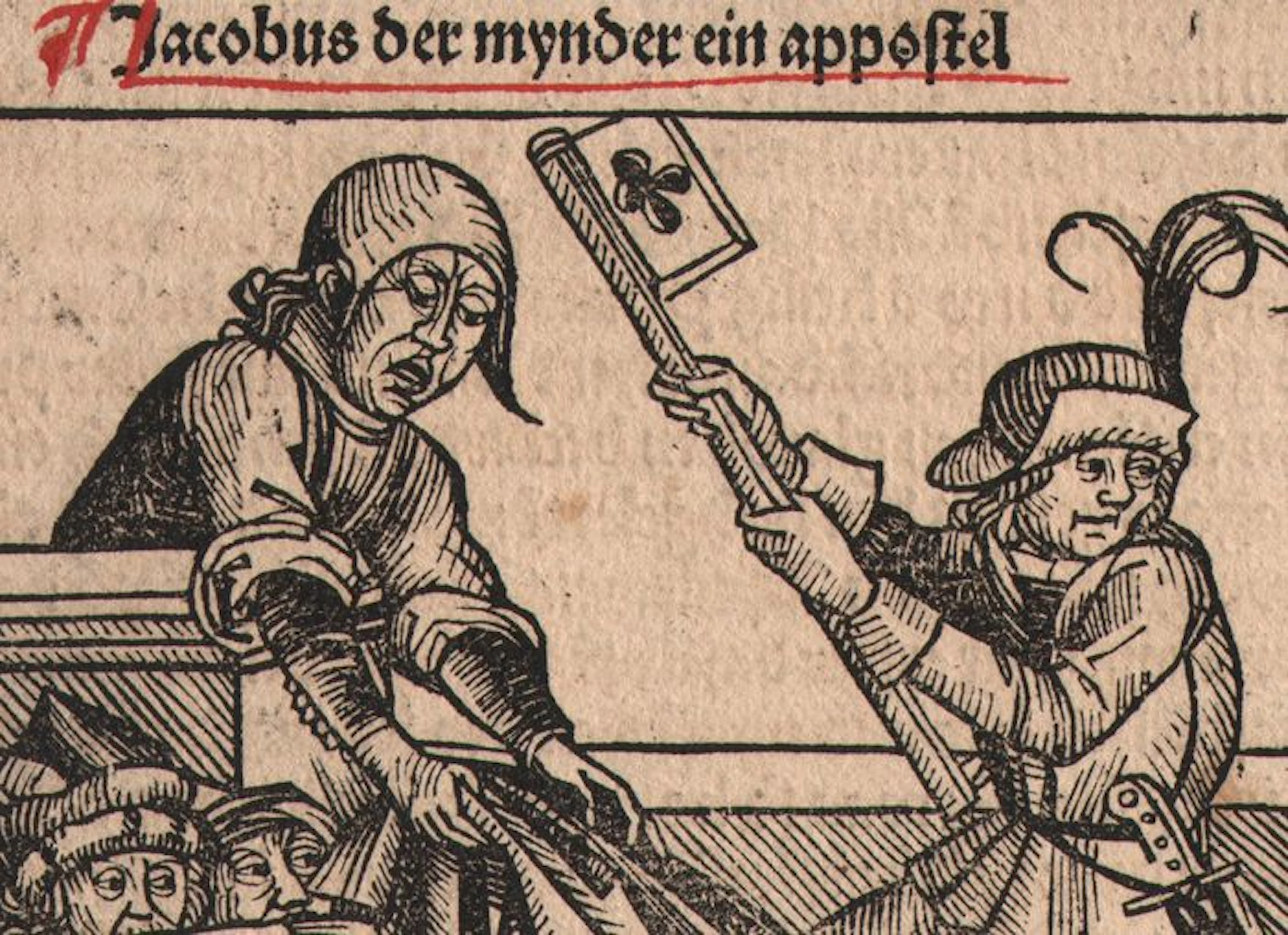 Michael Wohlgemut ( 1434 – 1519 ) - Onthoofding van Johannes de Mindere - Hartmann Schedel's Weltkronik - 1493
