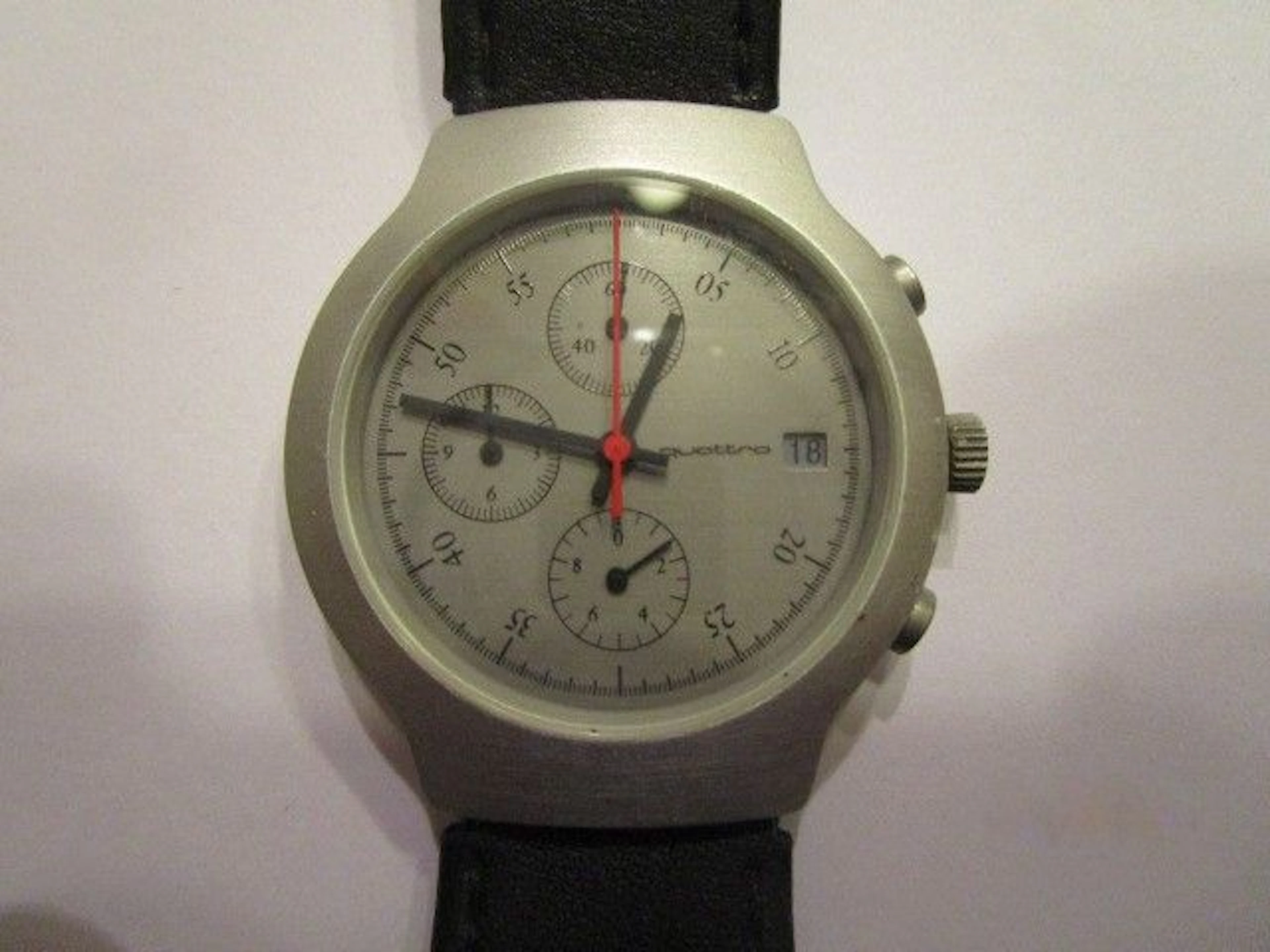 GWC, German Watch Company , Quattro Chronograph – men's wristwatch - from the 1980s