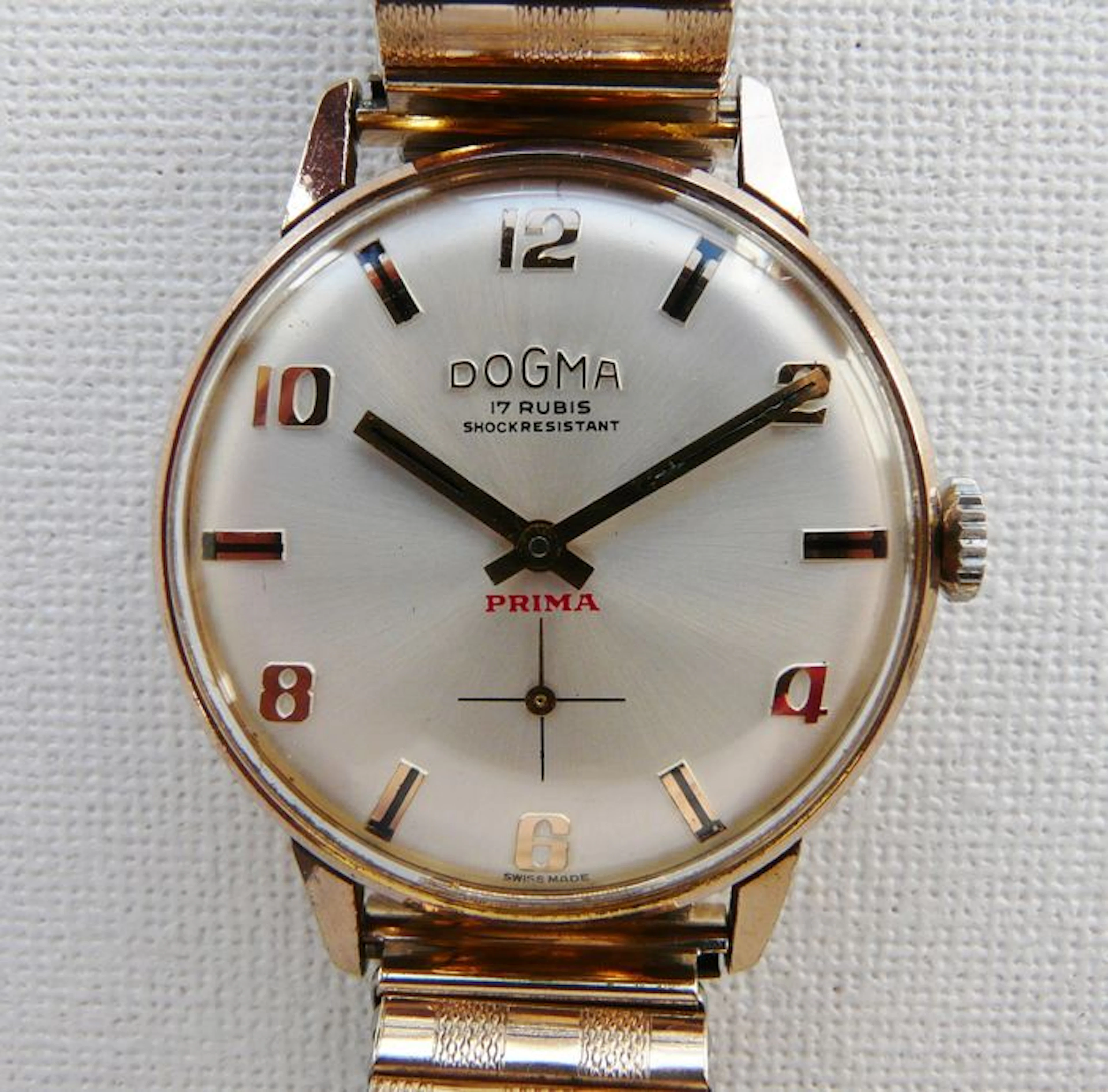 Dogma Prima Man's Dress Wristwatch Circa 1969