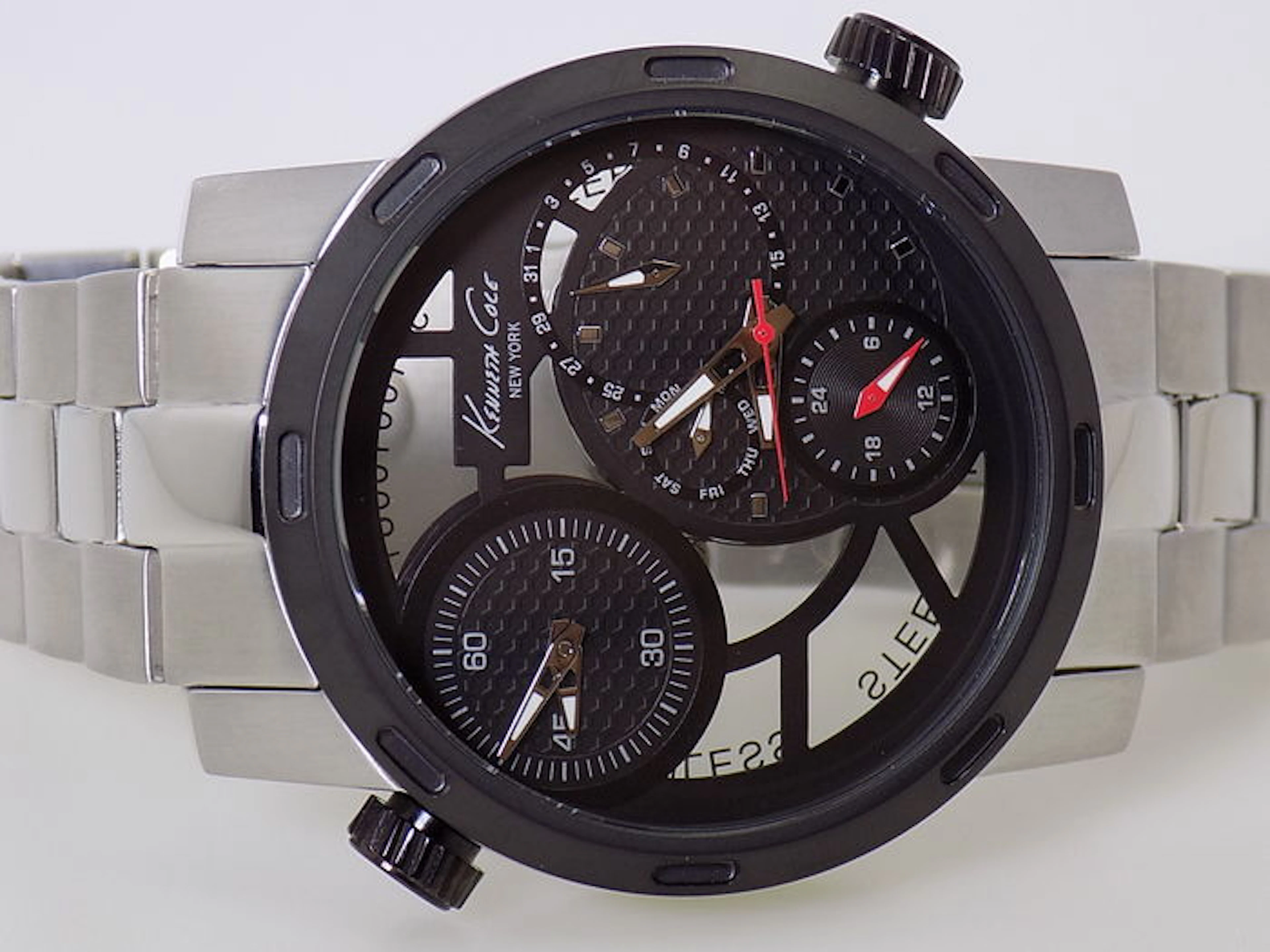 KENNETH COLE TRANSPARENCY Dual Time – Men's watch – Ca. 2015