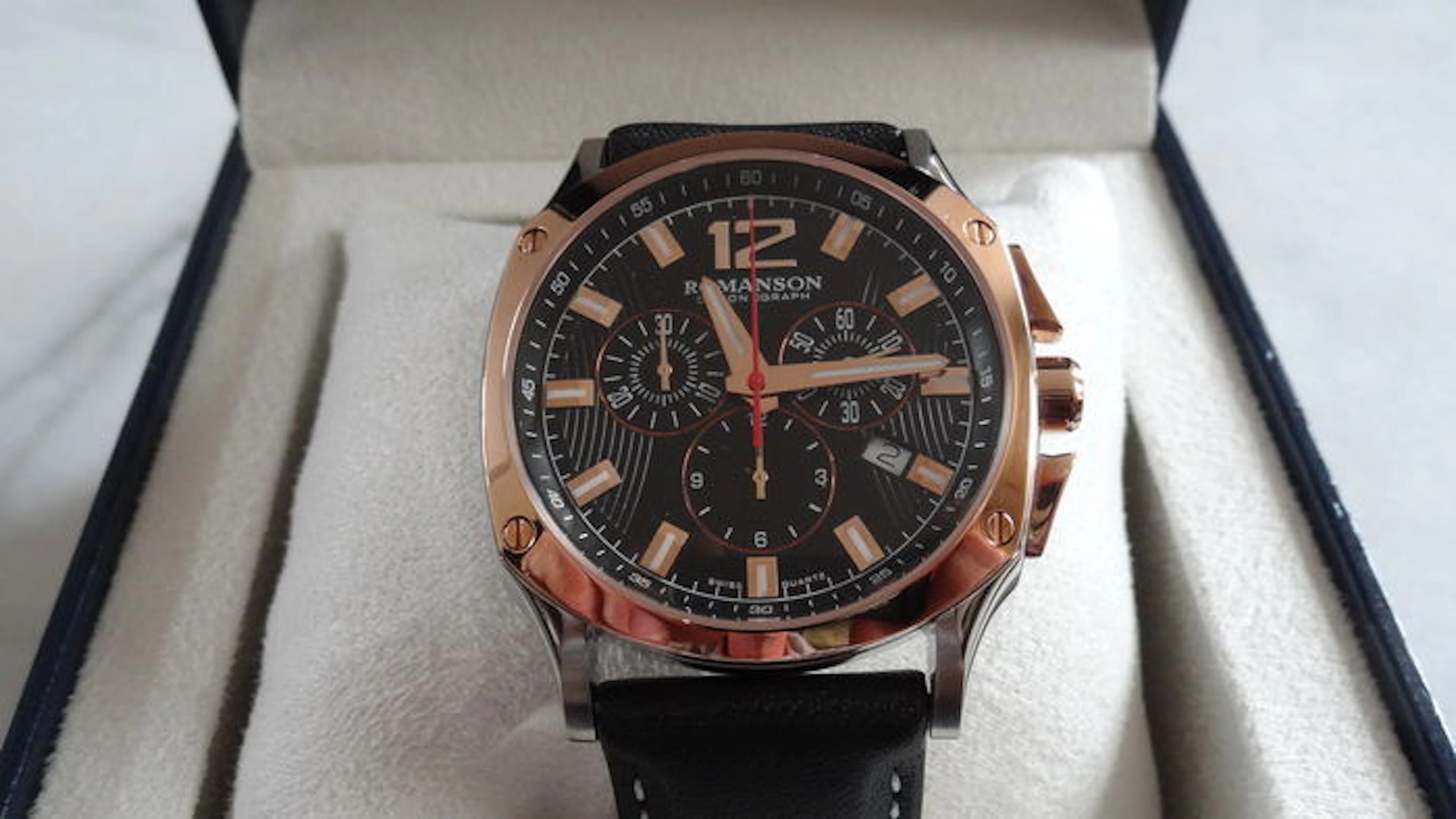 Romanson watch Chronograph - Rosegold/steel