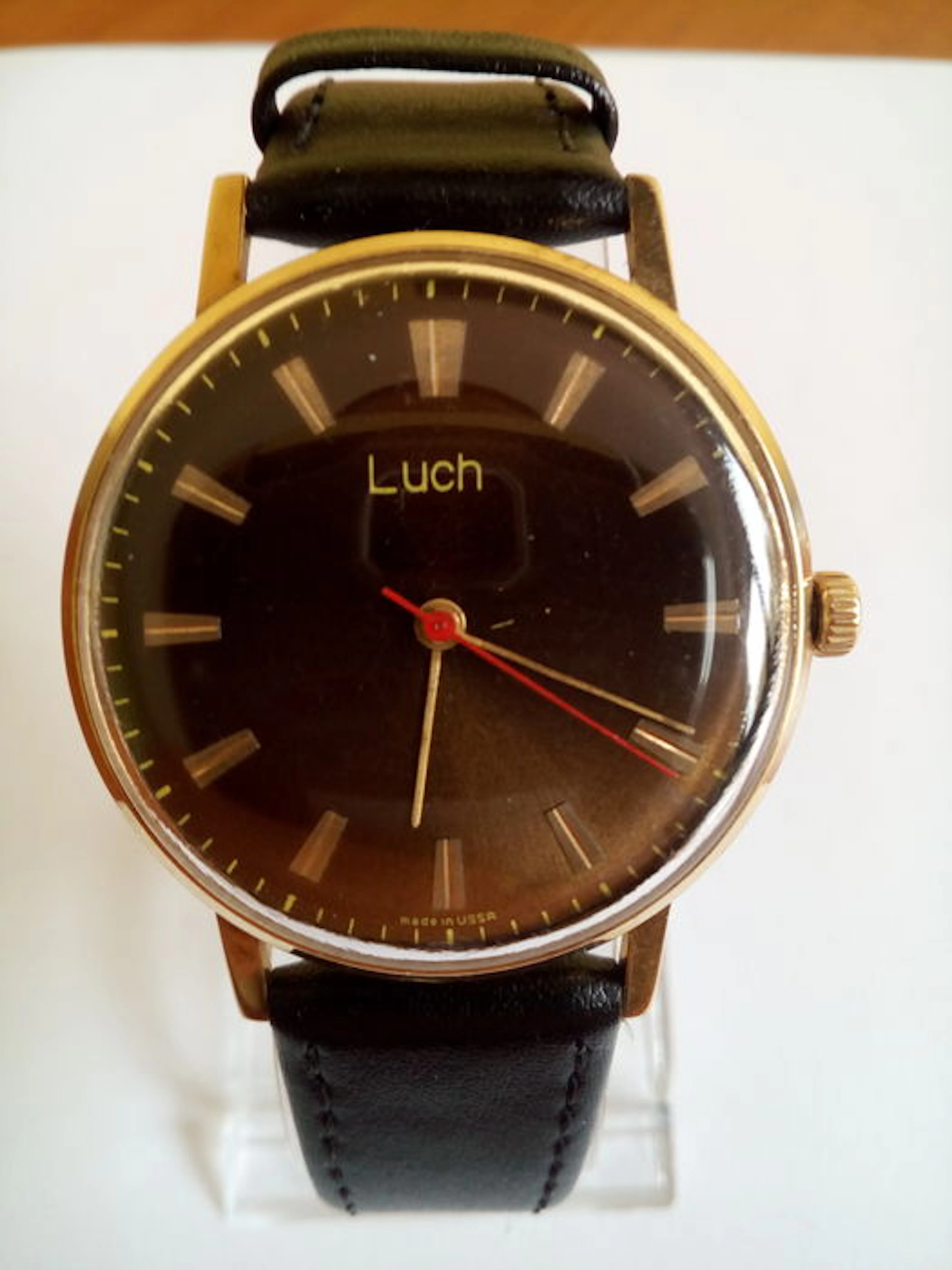 Luch - Men's watches - 1980's-Gold 10 Micron!