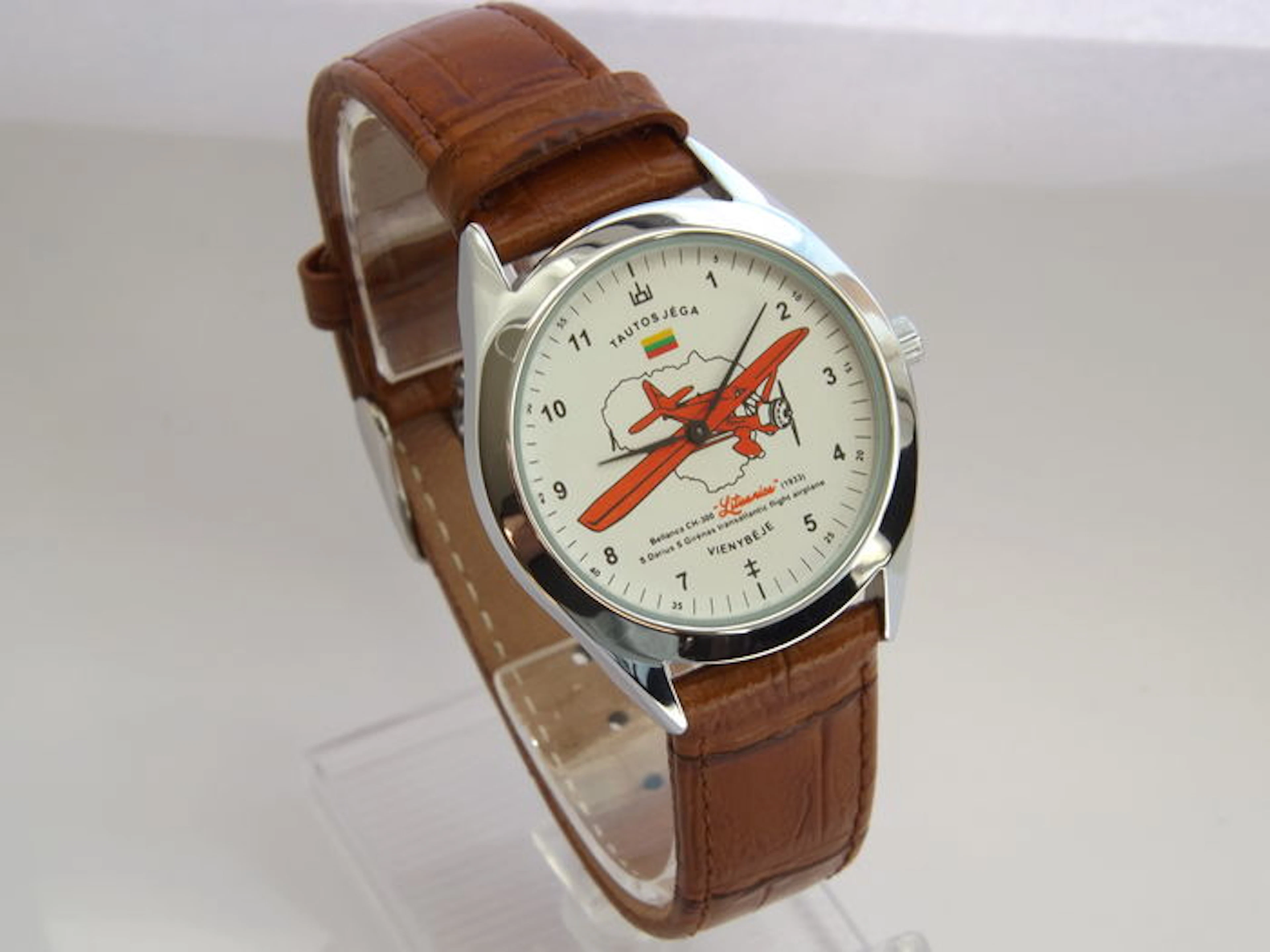 Luch Lituanica Bellanca CH-300 Airplane Aviator mens wristwatch 2016