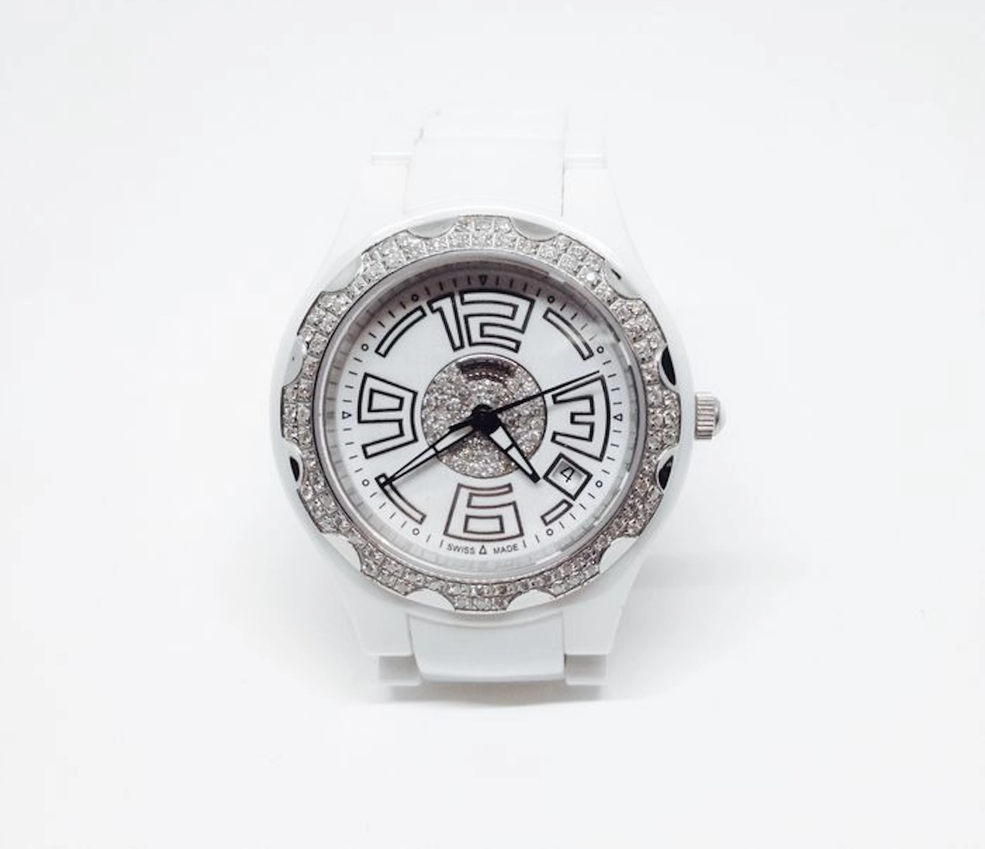 Elini Doves Collection rare ceramic watch set with 147 Diamonds 1 carat