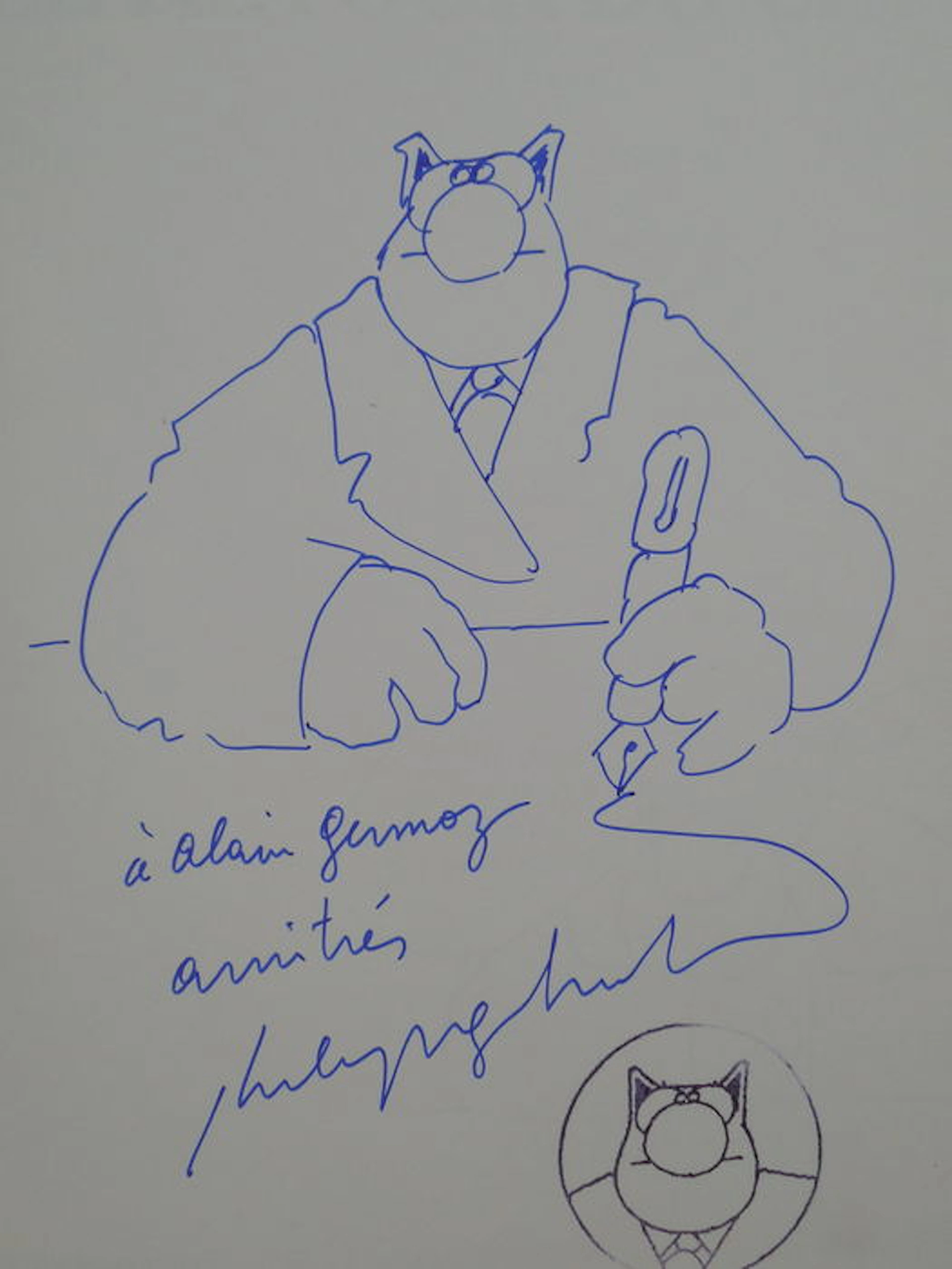 Le Chat T1 - T3 - Le retour du chat + Le chat + La vengeance du chat + commission drawing - 3x hc - 1st edition (1986/1988)