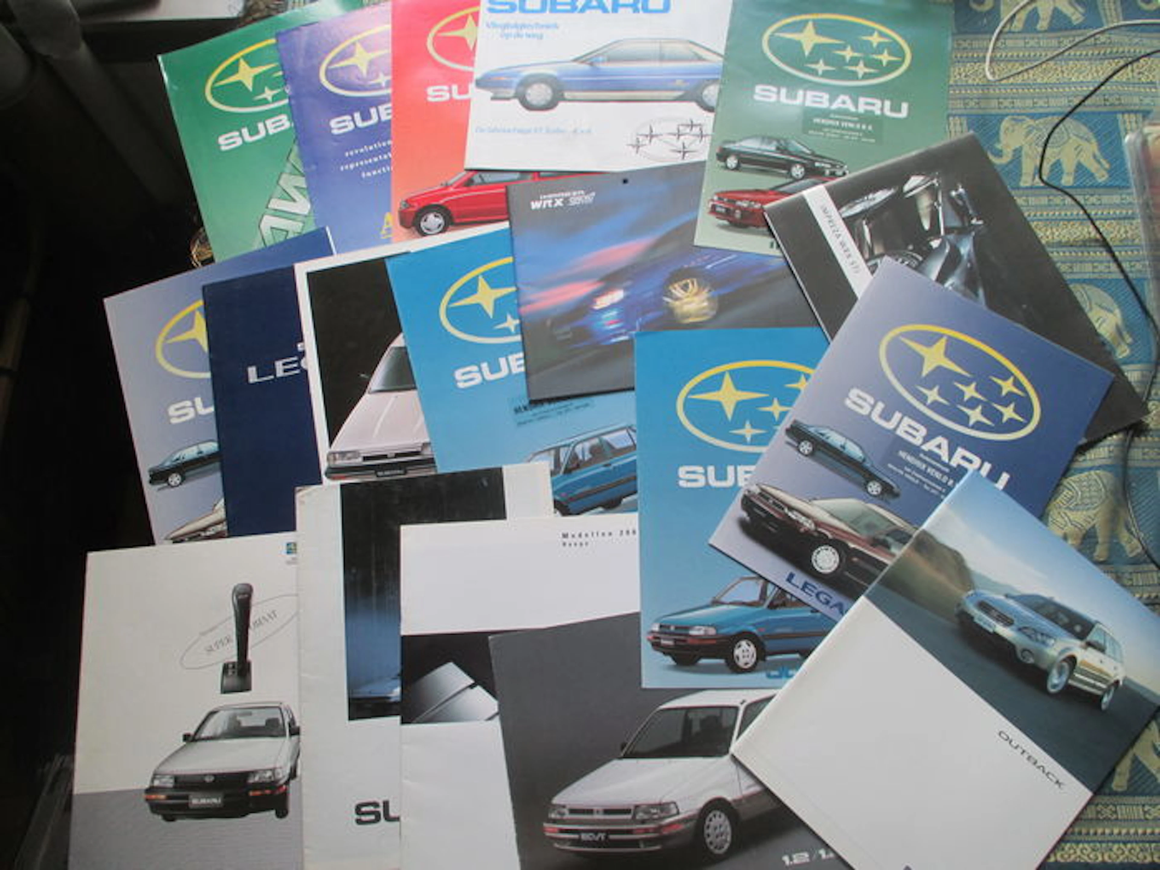 Autofolders (Subaru/inclusief WRX, 16x, 1986-2008)
