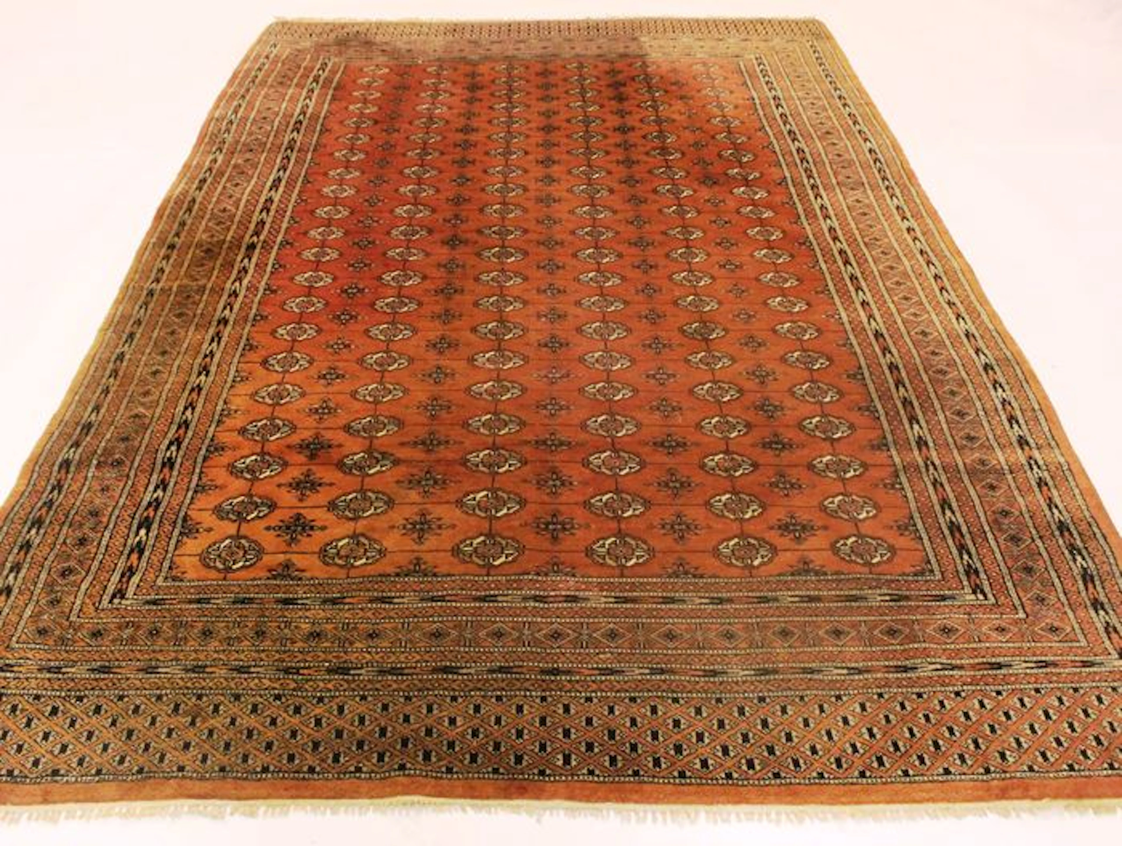 Orientteppich Buchara Jomut um 1990 Muster Made in Pakistan 195X295cm