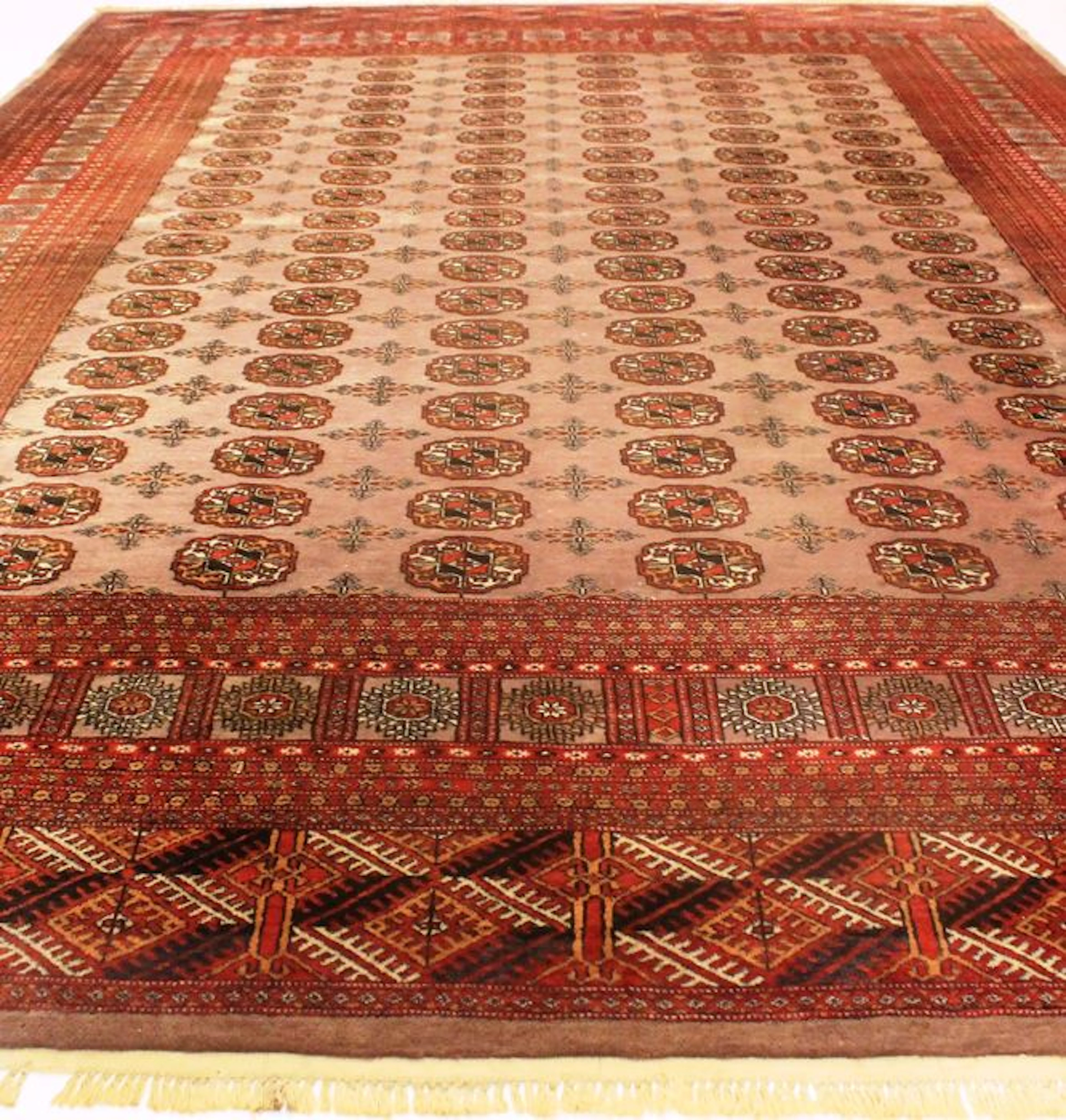 Orientteppich Schöner Alter Vintage Buchara Jomut um 1960 Muster Made in Pakistan 315X440cm