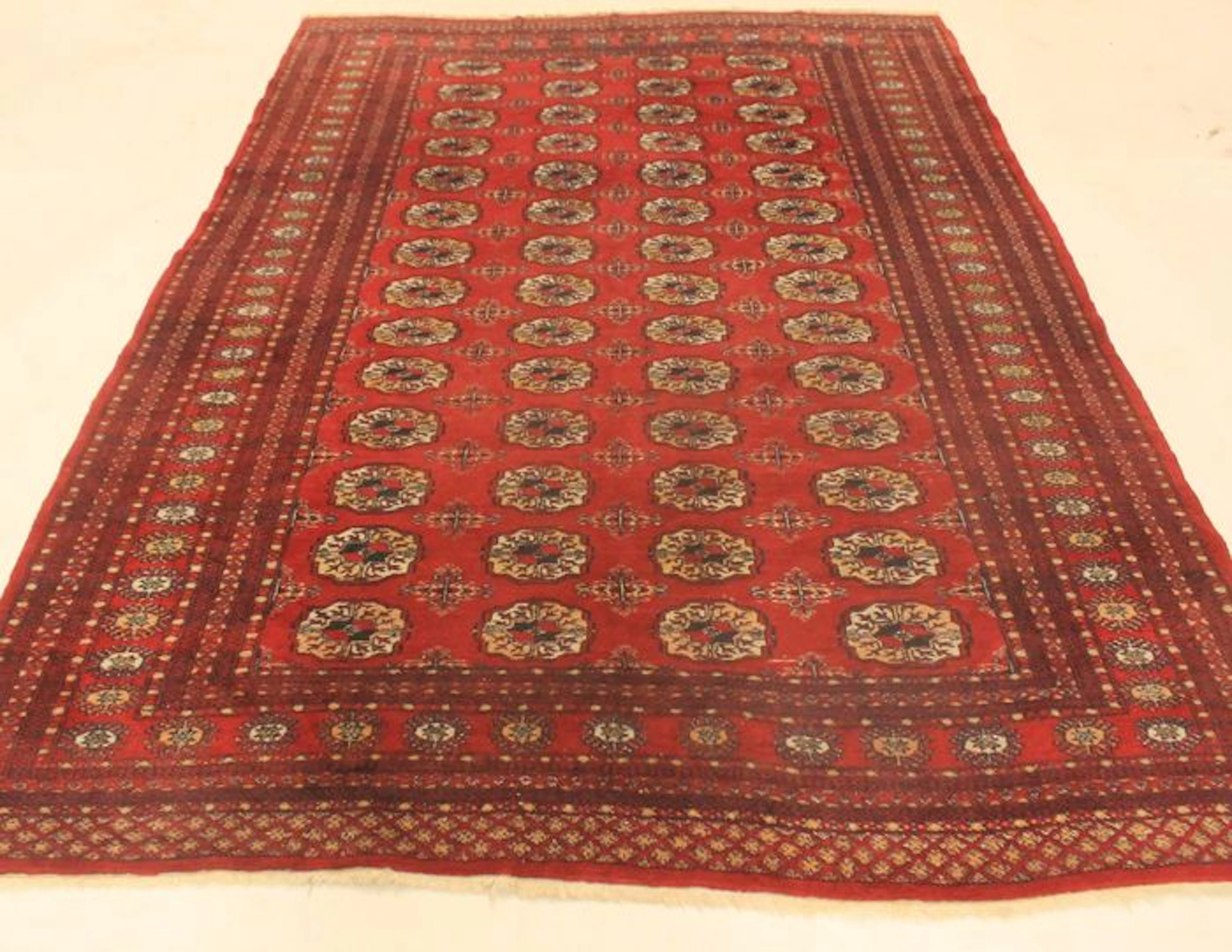 Orientteppich Buchara Jomut um 1990 Muster Made in Pakistan 192X280cm