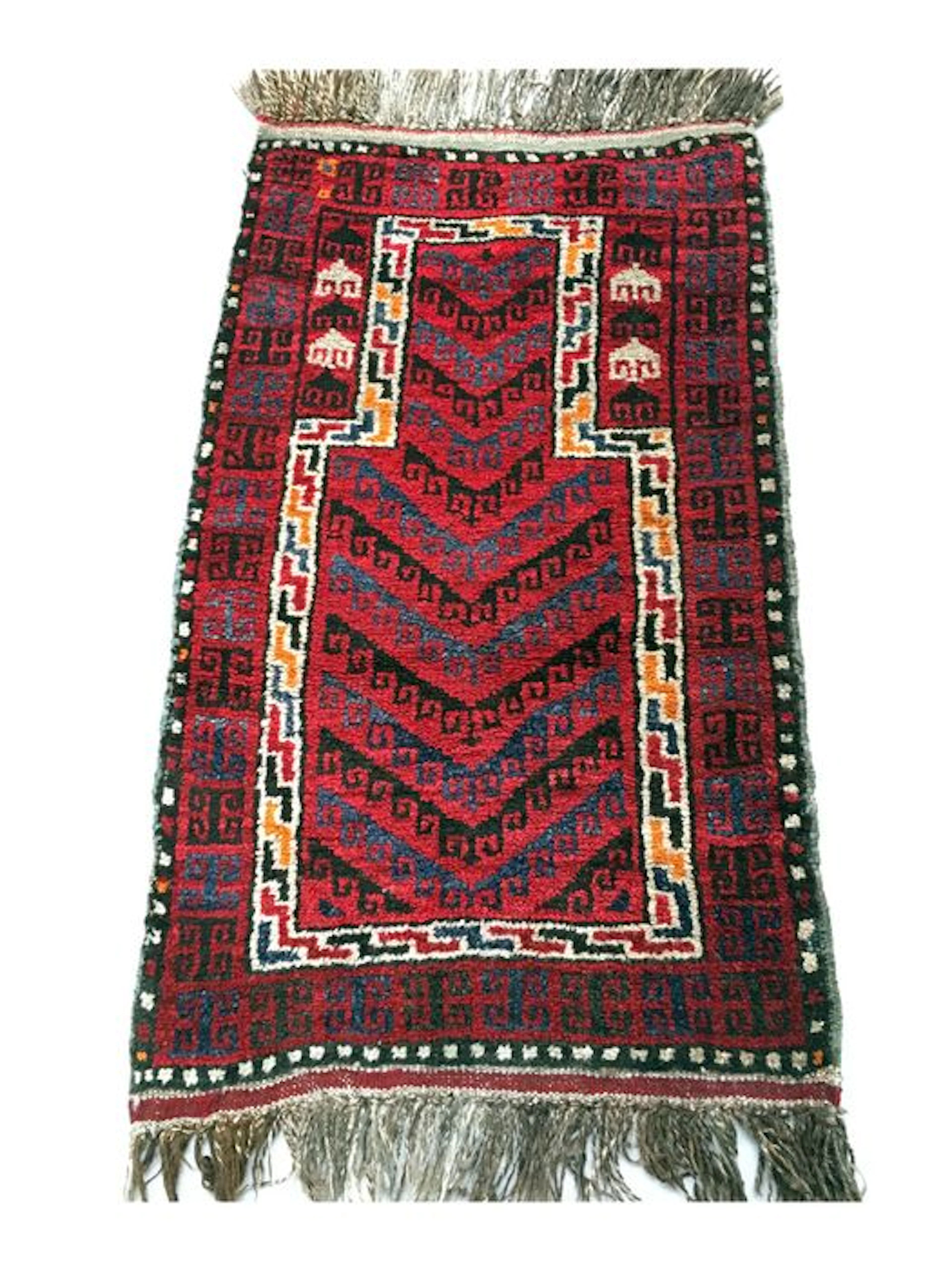 Tapis de village fait main: Beloutch 125x70 cm vers 1940 !!