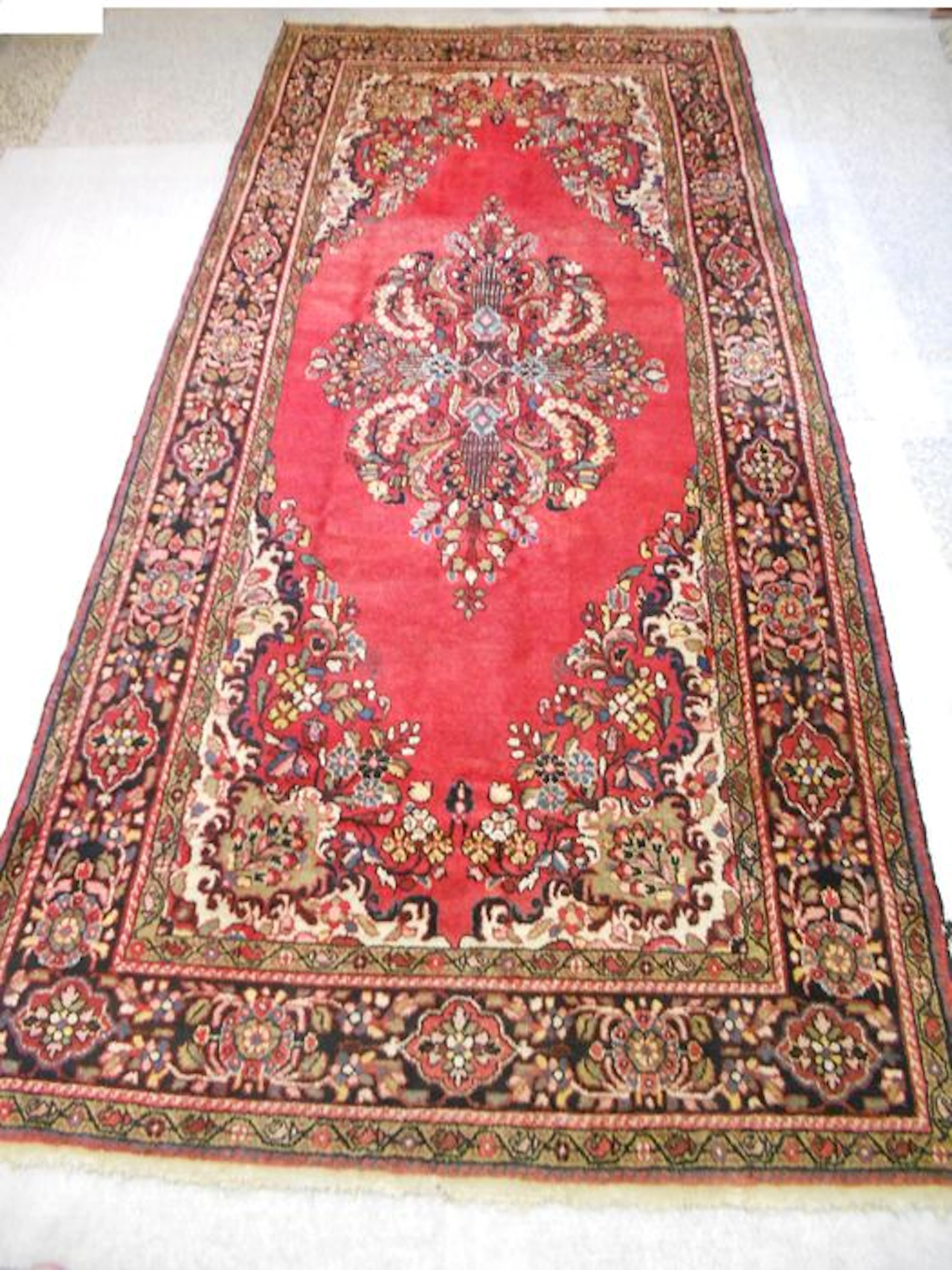 Alter Perserteppich Lilehan 360 x 170 cm Mitte des 20. Jh.
