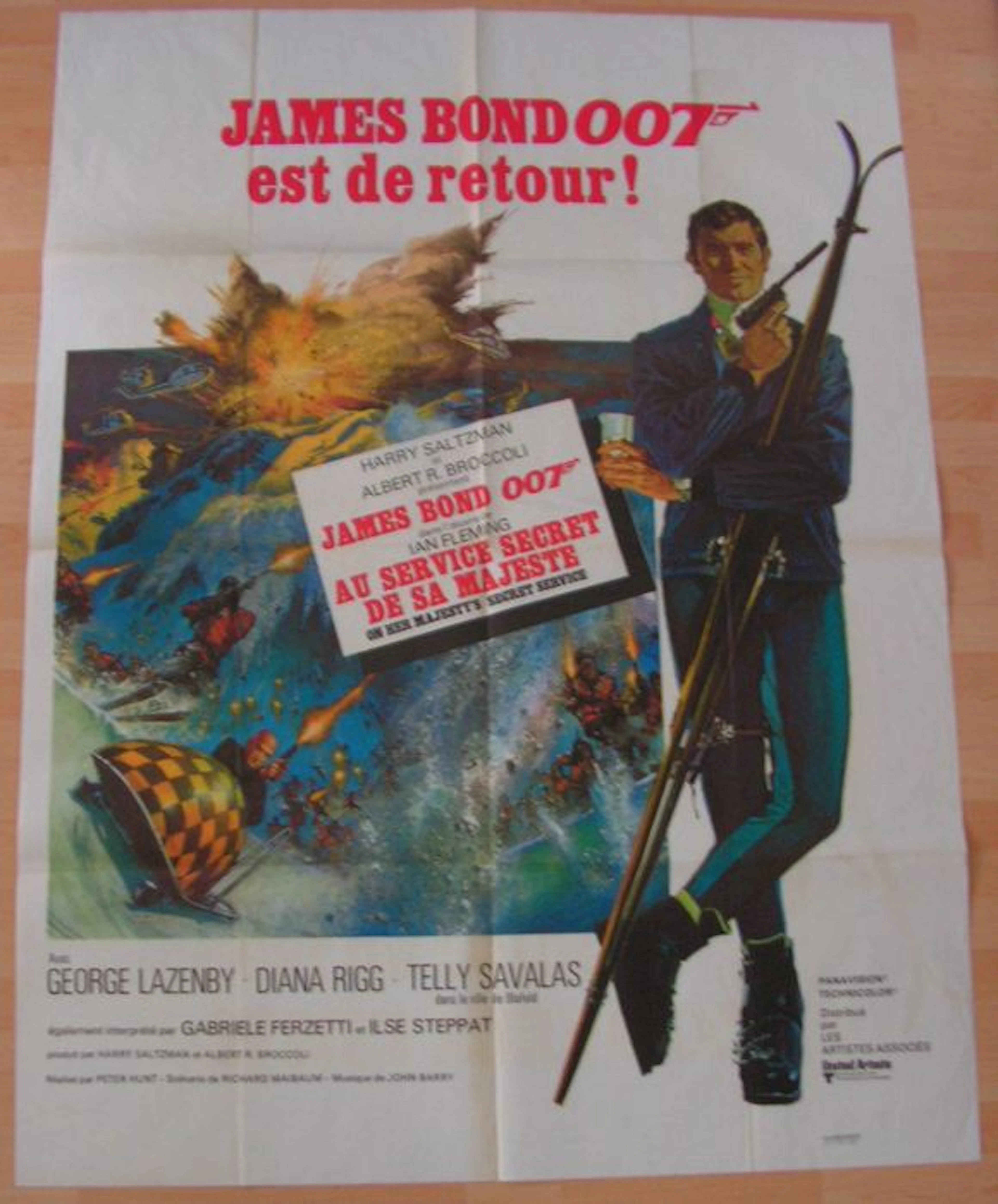 James Bond On Her Majesty's Secret Service - original filmposter - French - 160 x 120 cm
