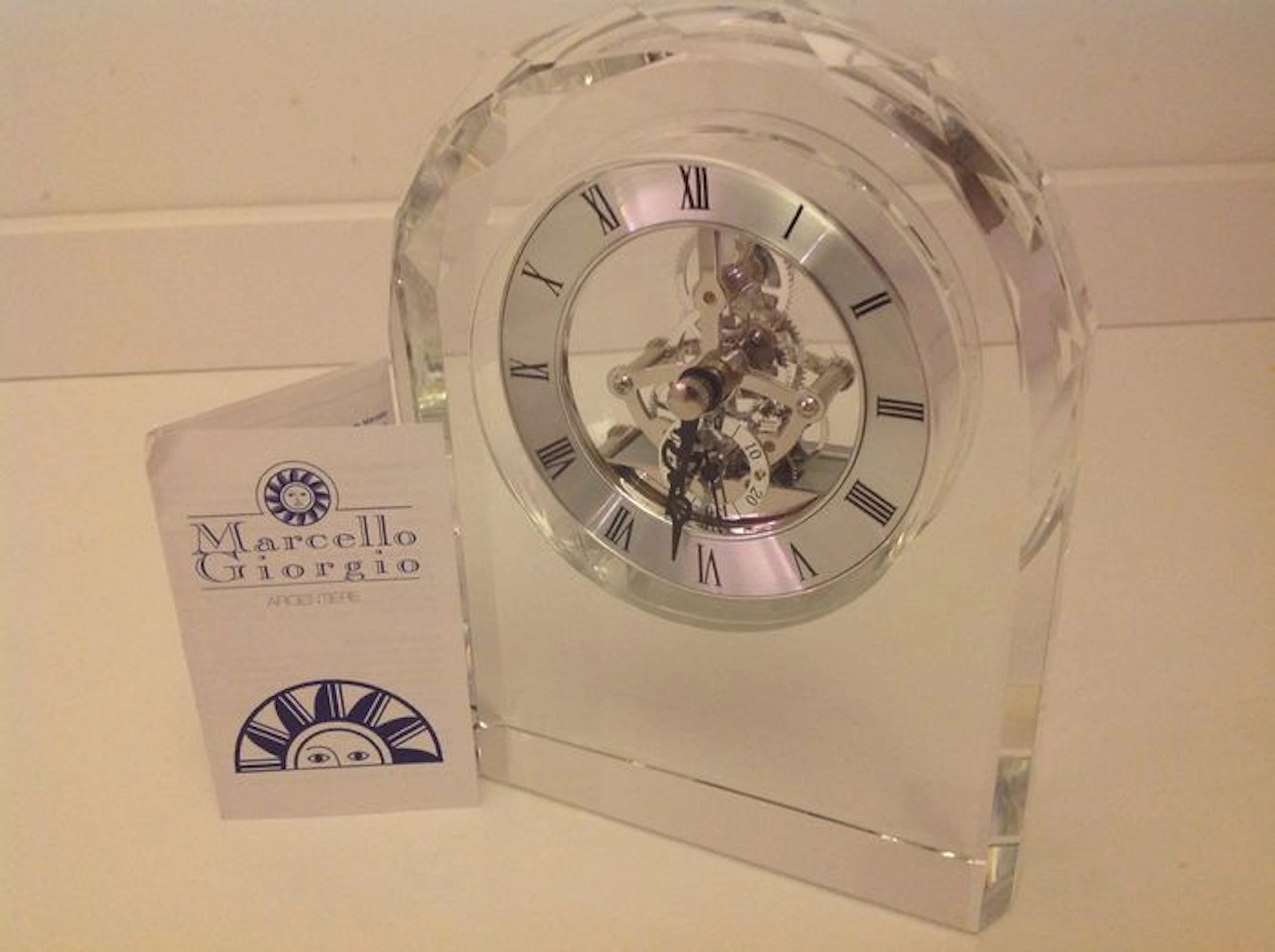 Silver timepiece – 'Marcello Giorgio – Argenterie'.