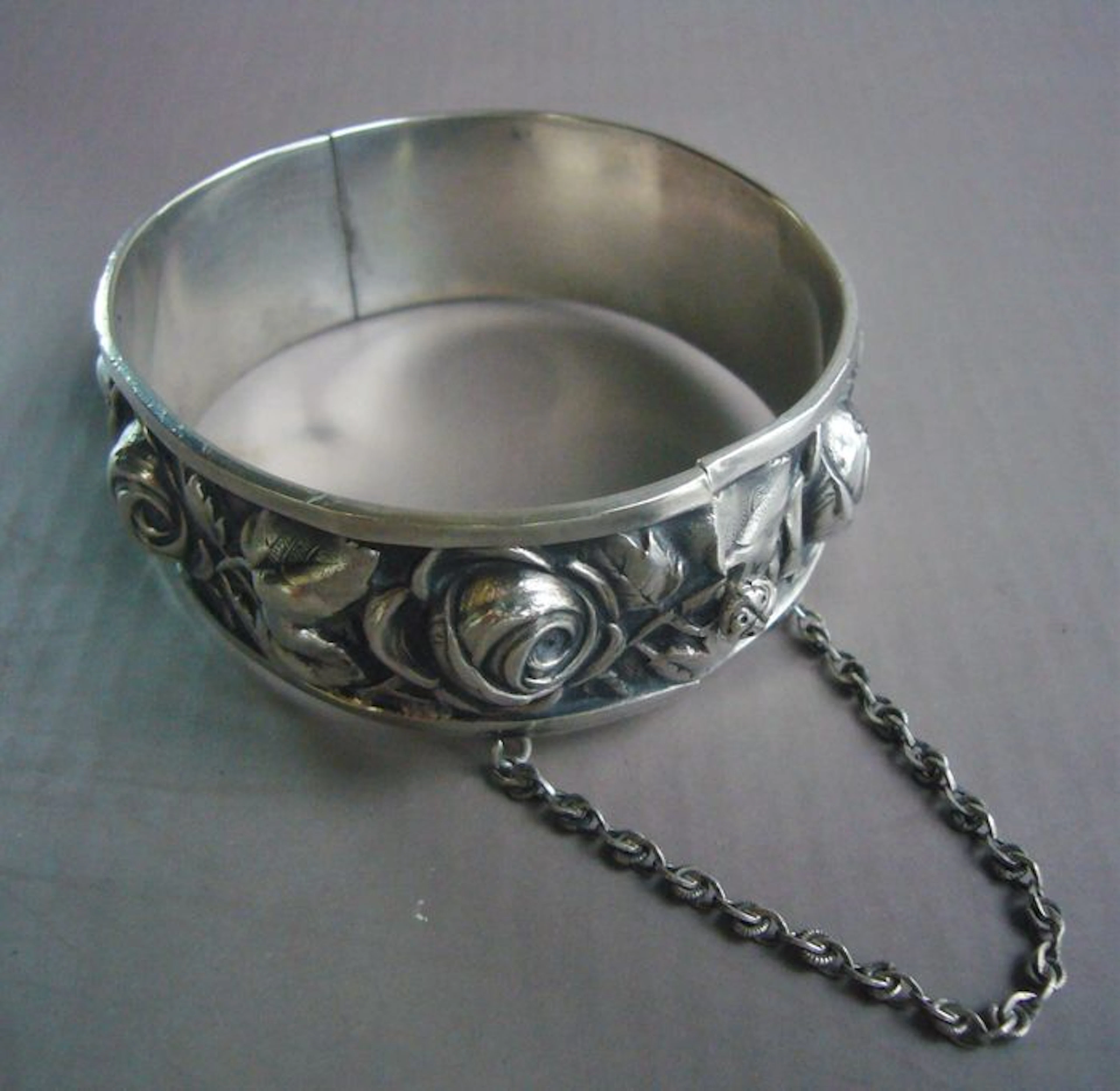 JJean-Louis Evellin goldsmith - Art Deco silver bracelet