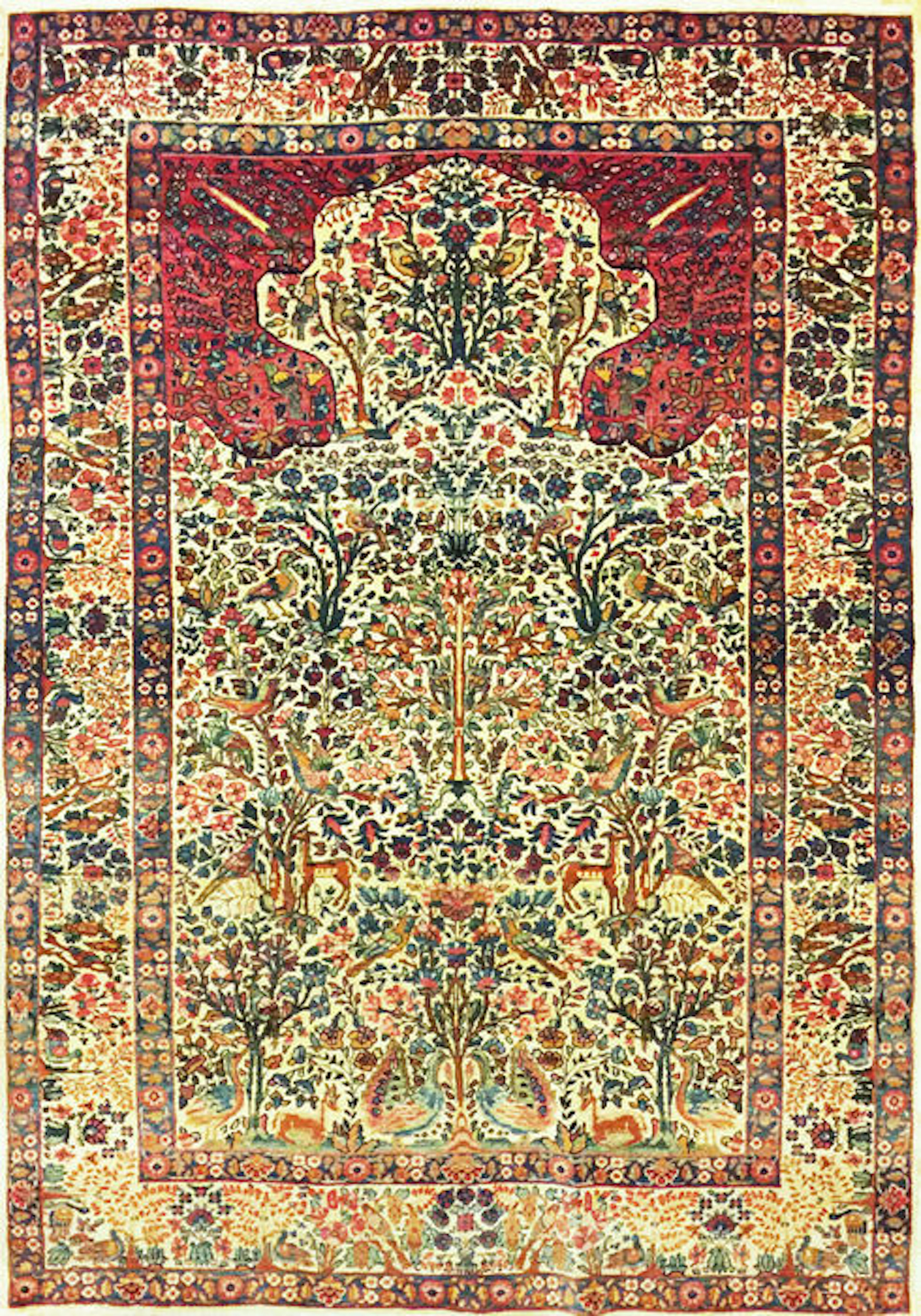 Tappeto Kirman Lavar antico, 220 x 140 cm