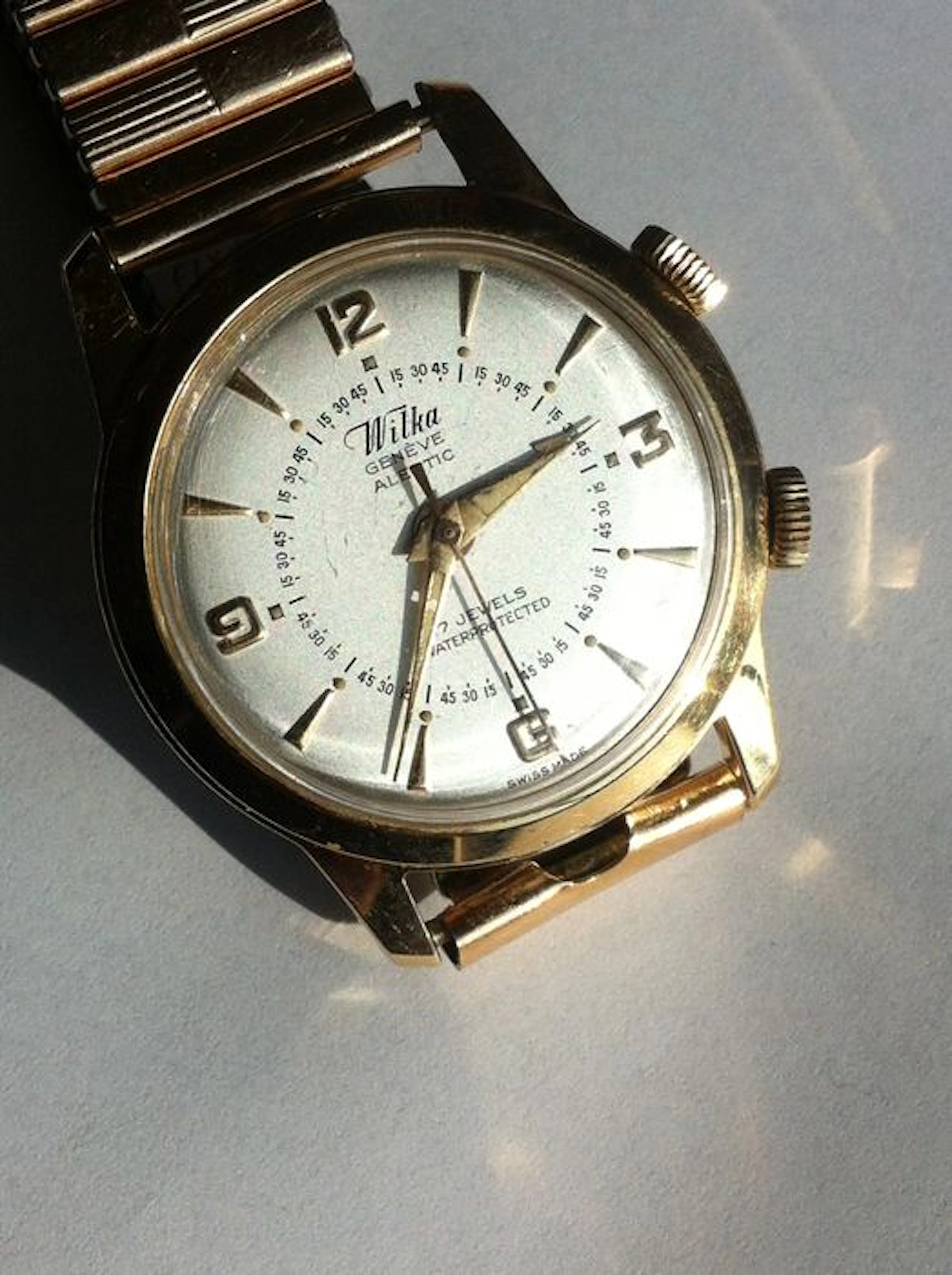 Wilka GENEVE Alertic - Vintage Men's alarm watch - 1960/70s