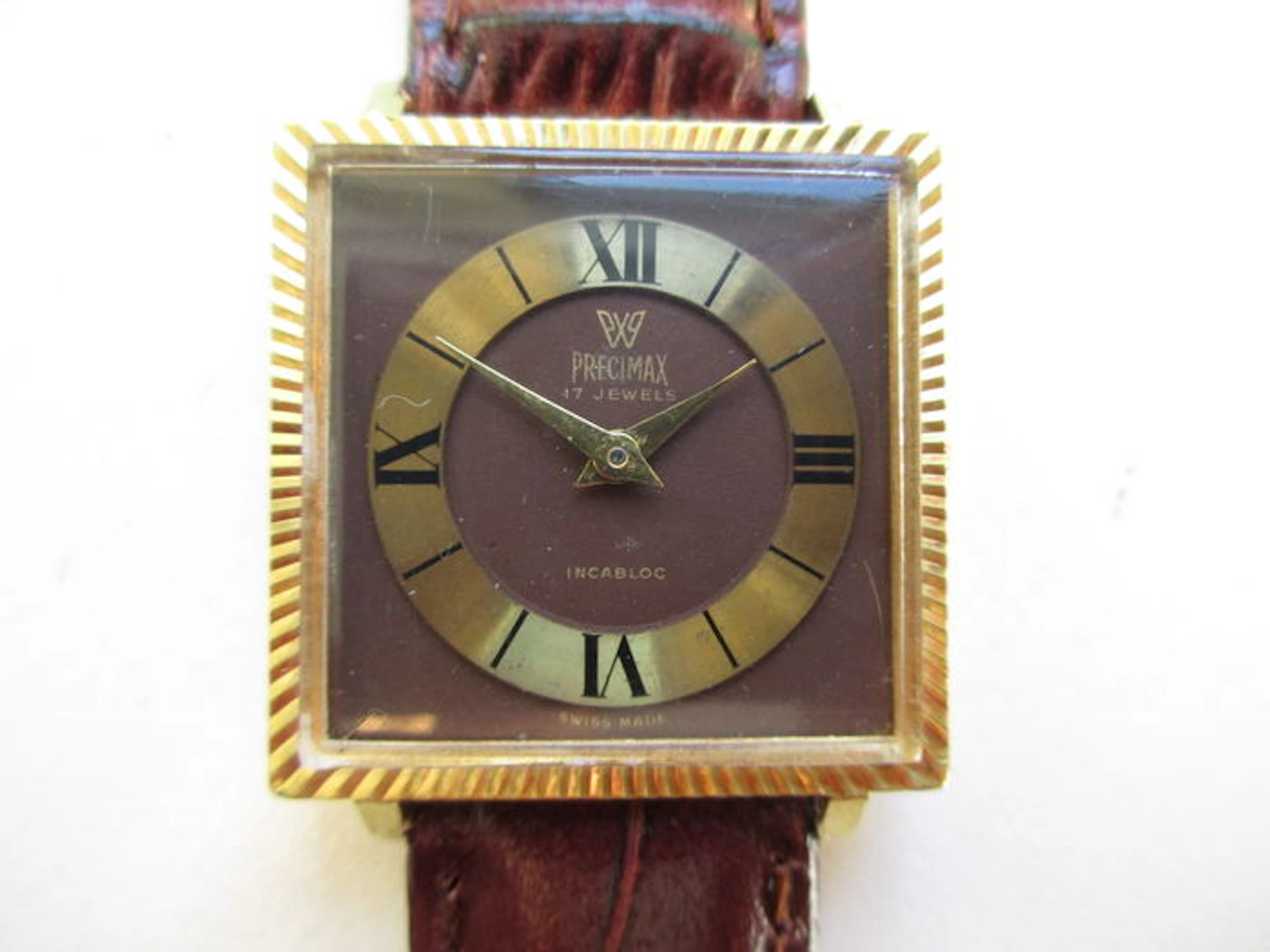 Precimax square Swiss men's watch – 1960s – Worn