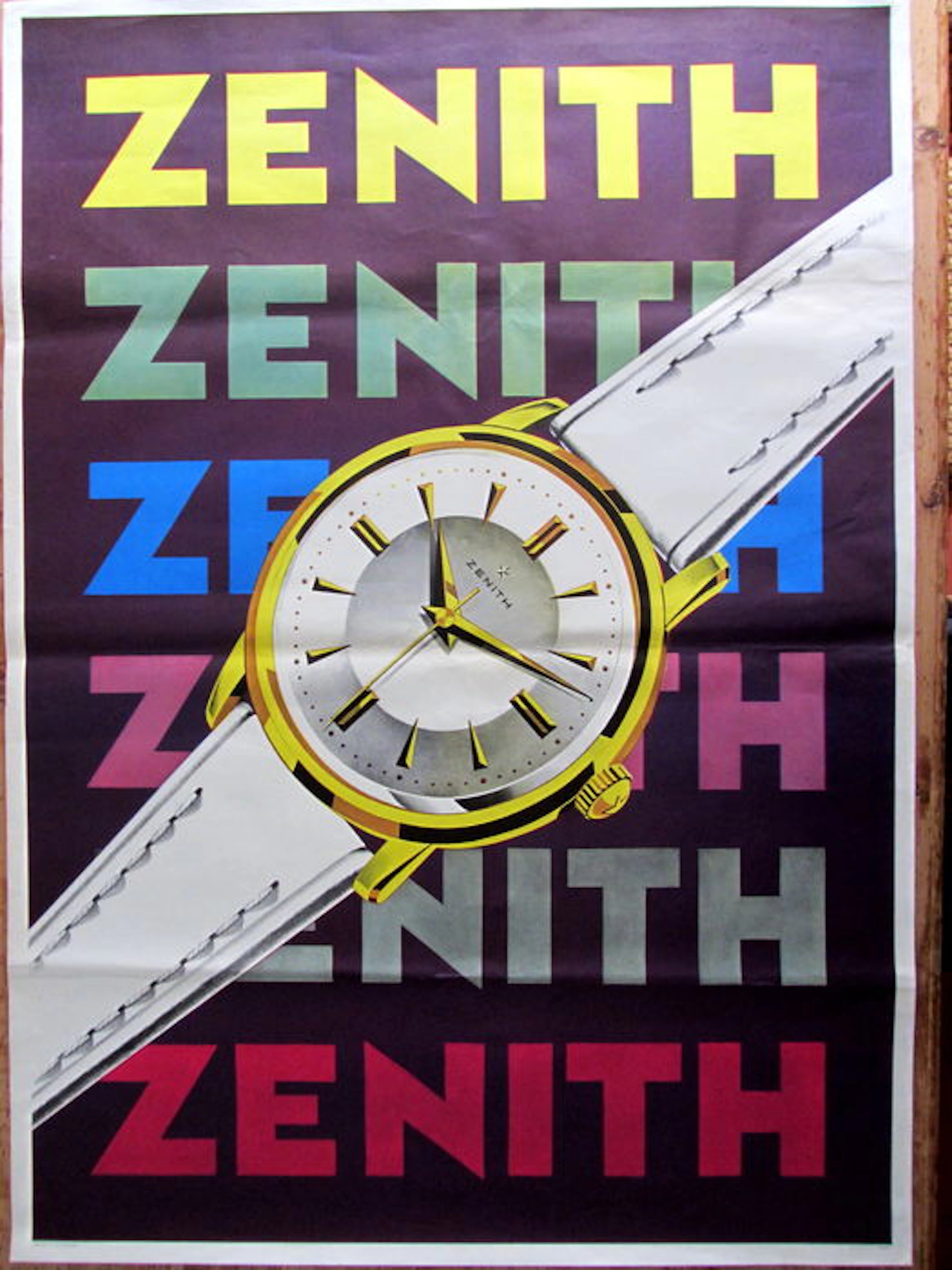 Poster - 'Zenith Swiss Watches' - 1958
