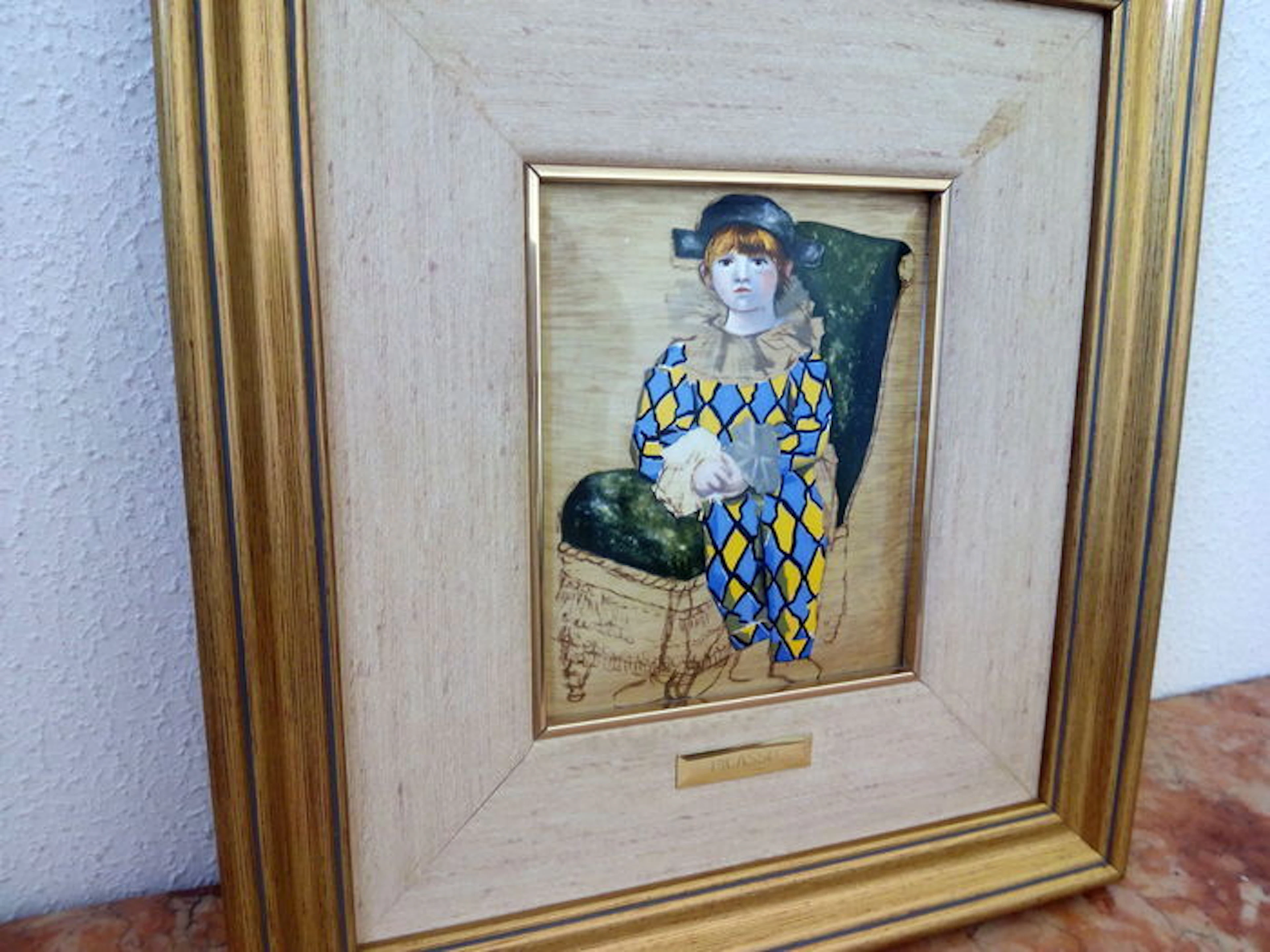Pablo Picasso - motif "Arlequim" - guaranteed by the Art Gallery El Greco