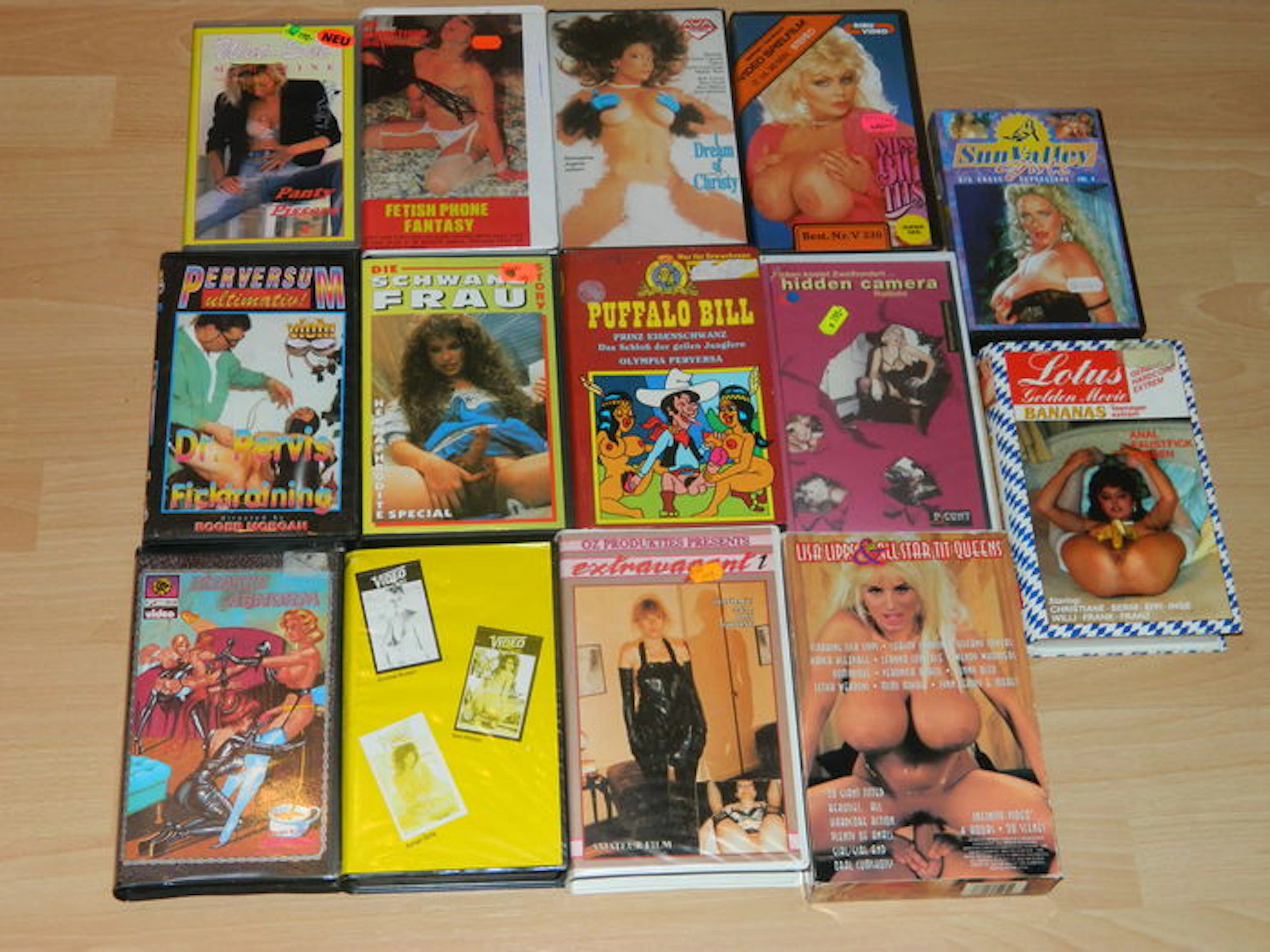 VHS; 14 Vintage Porn Movies - approx. 1983/1998