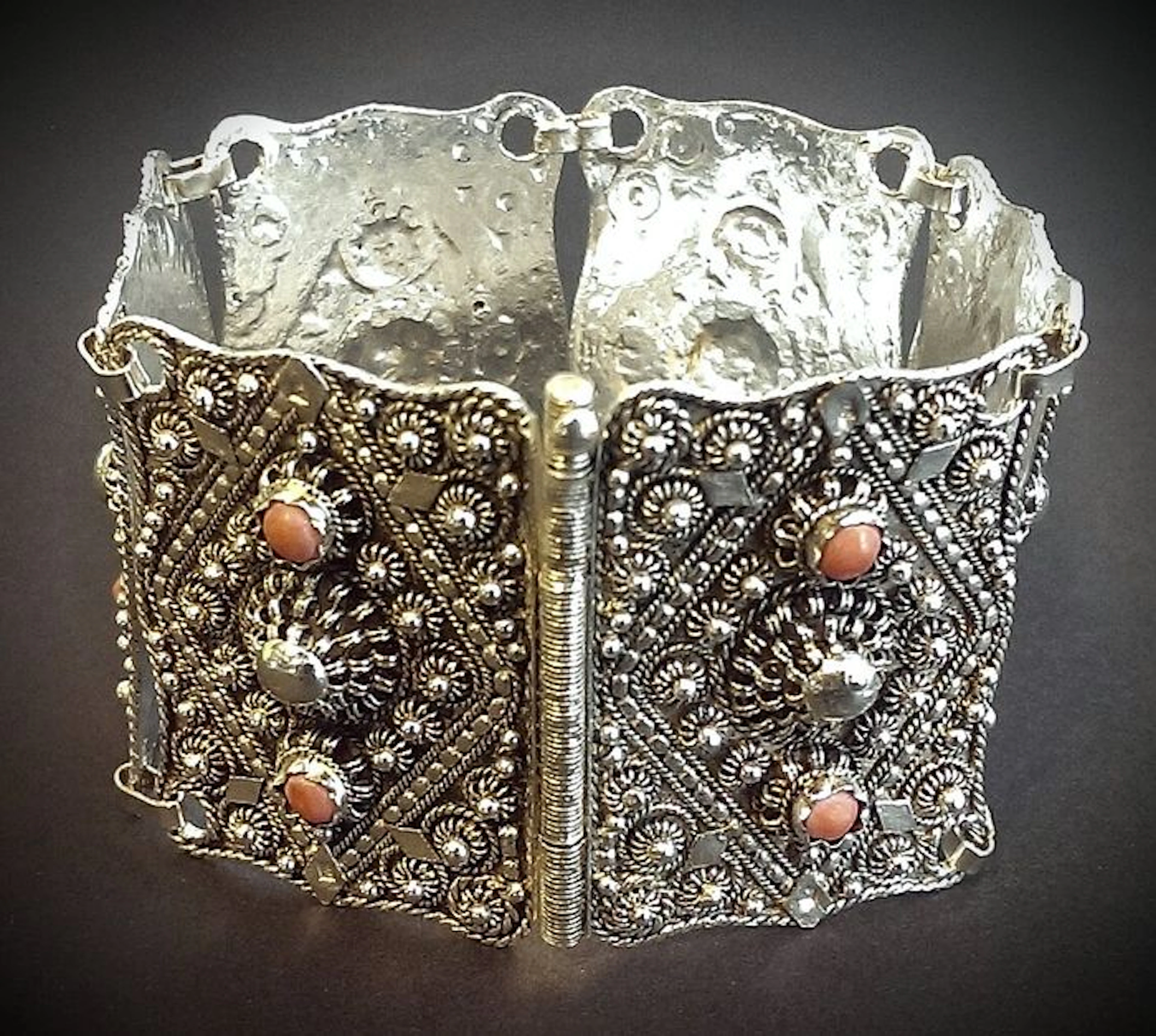 Silver bracelet with Lepidolite, 835k