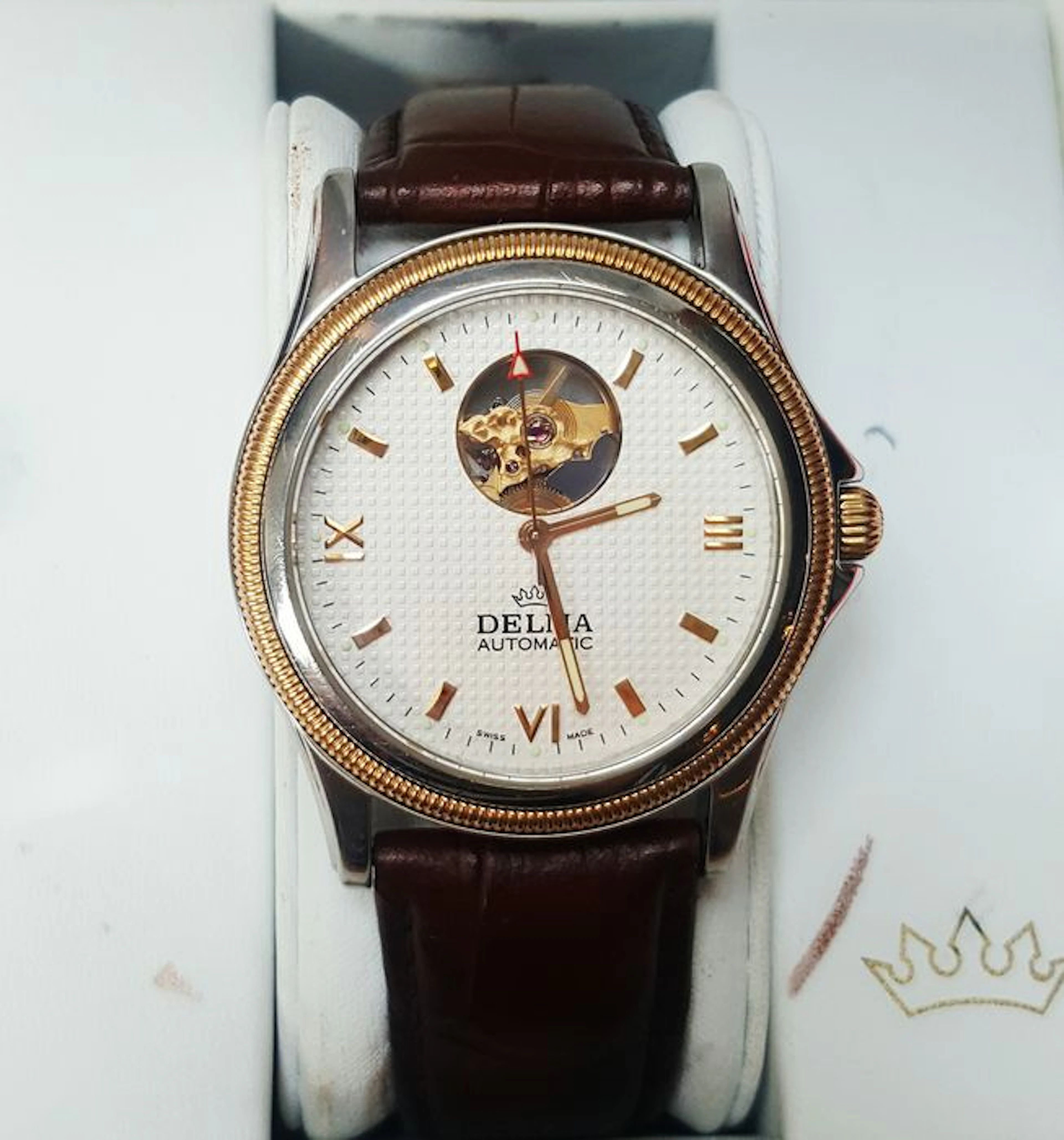 Delma Automatic Classic Open Balance – men's watch - "No reserve"