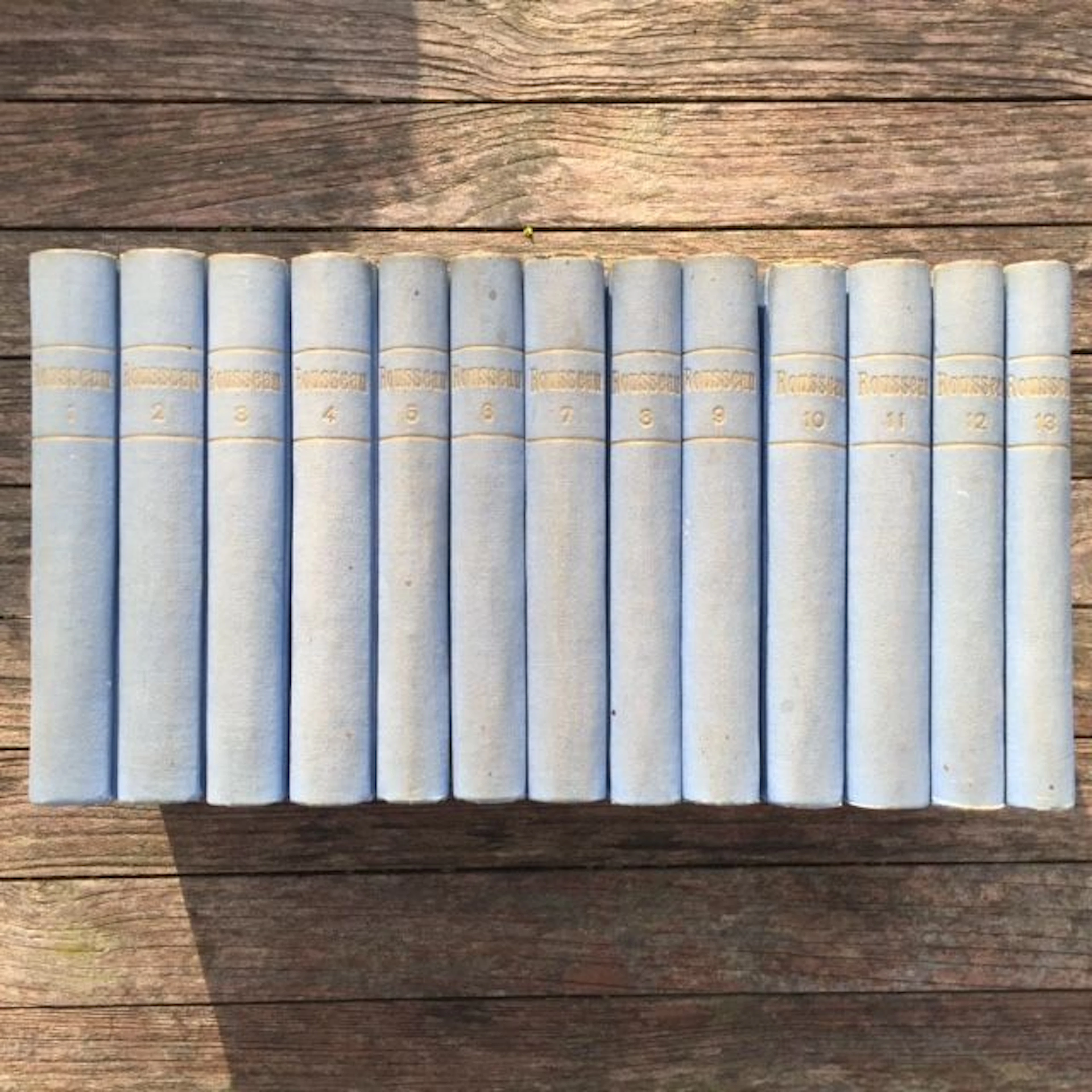 J.J. Rousseau, complete works, 13 volumes, 1873