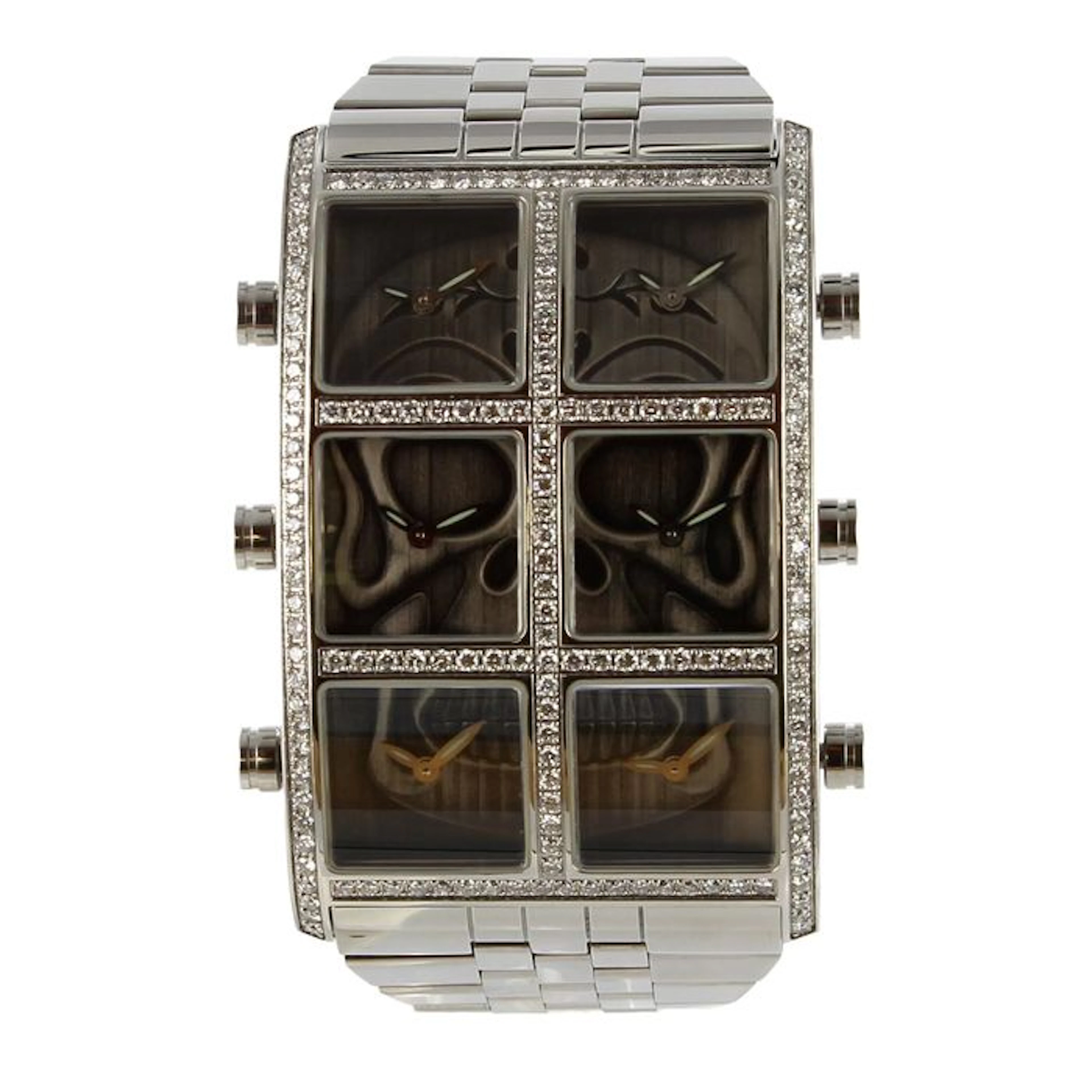 IceLink - Ambassador 6 Time zone (Diamond Skull) - men's watch - 2014